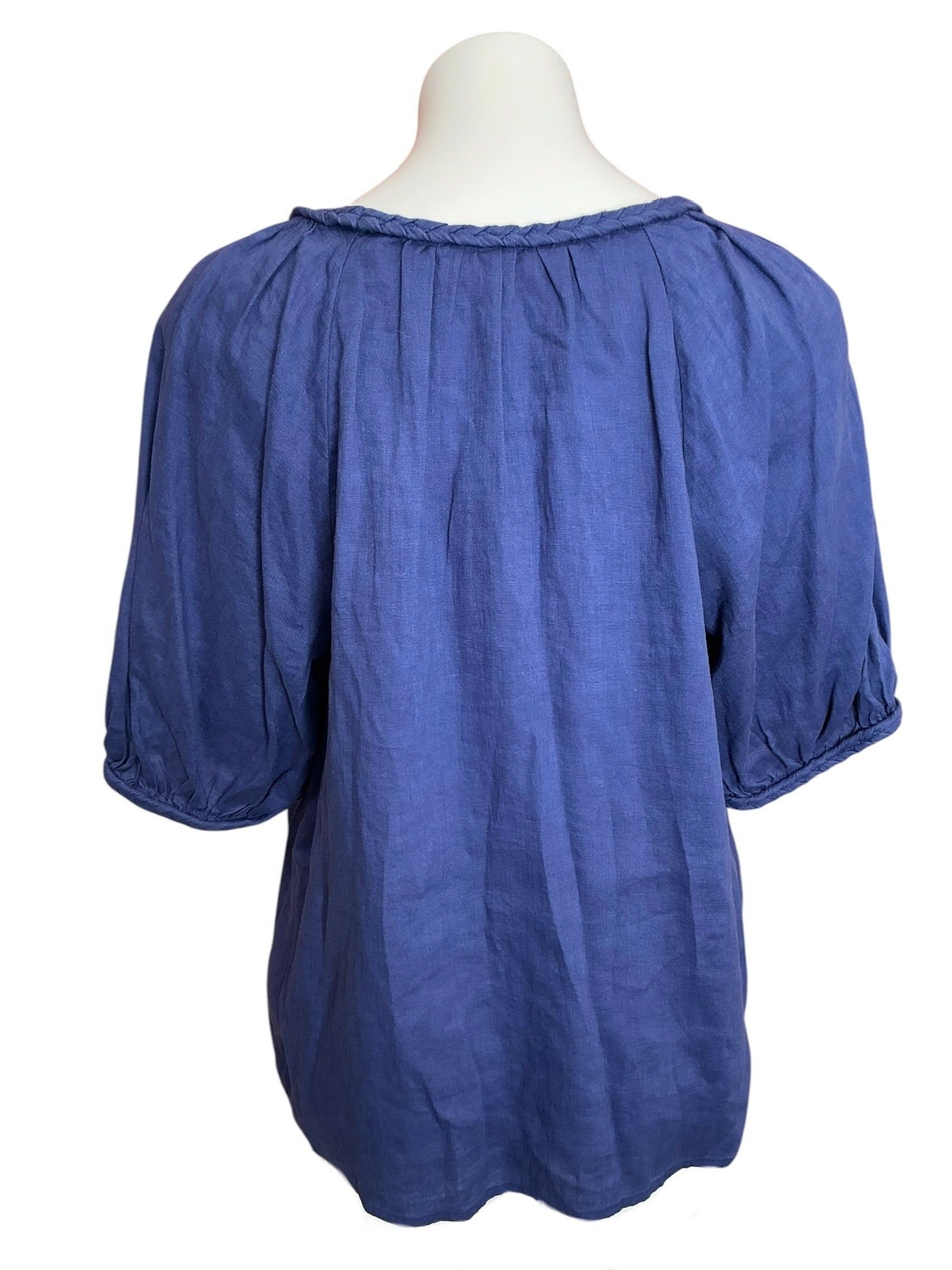 Lilly Pulitzer NWT Calais Short Sleeve Top Sapphire Pool - Size XL