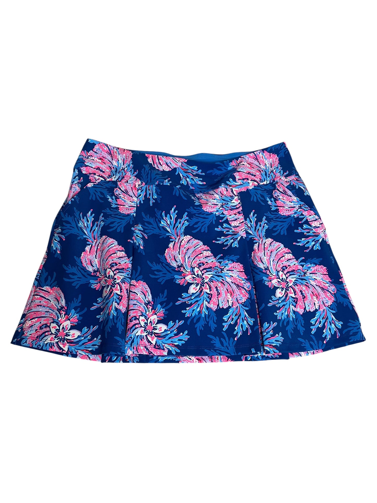 Lilly Pulitzer Luxletic Shasta Skort Multi For The Fans - Size 12