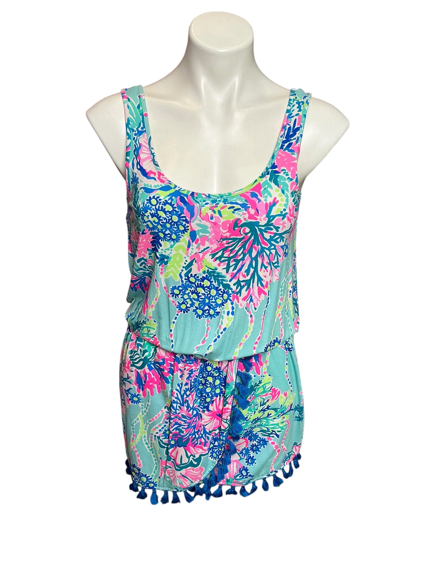 Lilly Pulitzer Jarrett Romper Beach You To It - Size XS