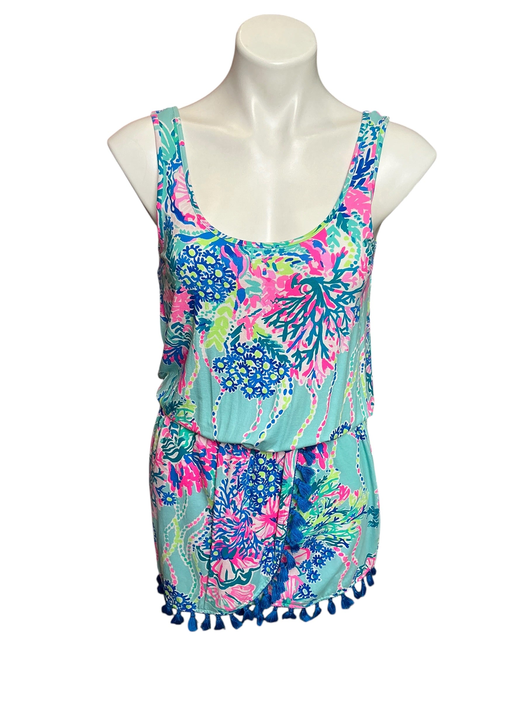 Lilly Pulitzer Jarrett Romper Beach You To It - Size XS