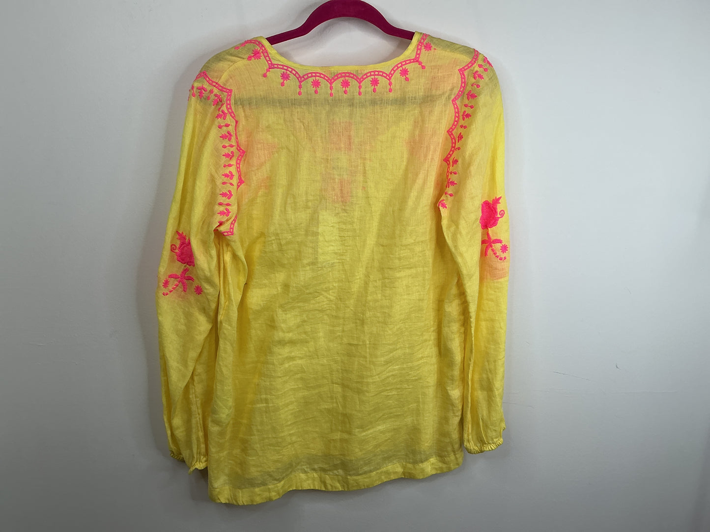 Lilly Pulitzer NWT Coby Linen Tunic Calla Yellow - Size S