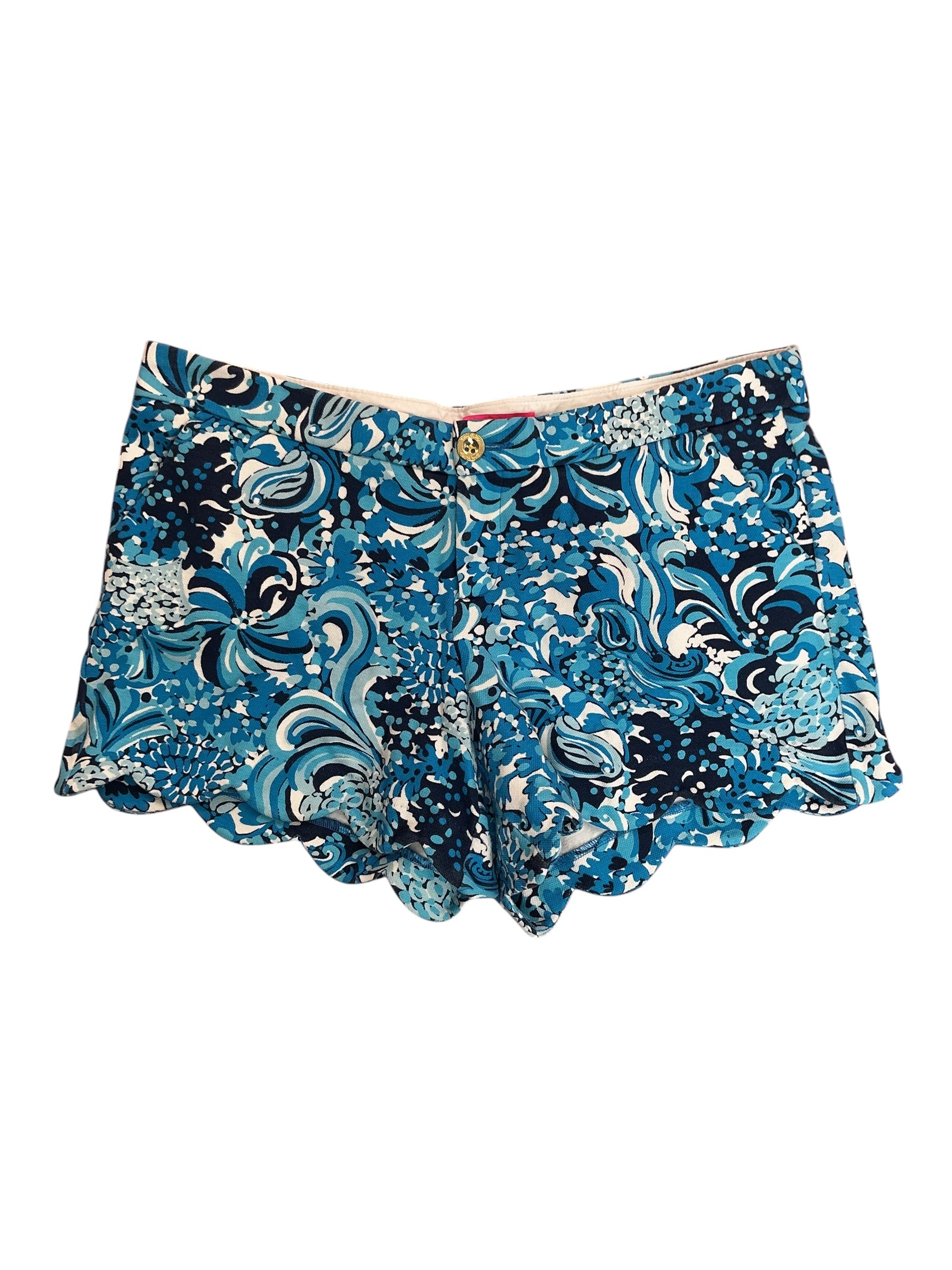 Lilly Pulitzer Buttercup Shorts True Navy Mermazing - Size 14