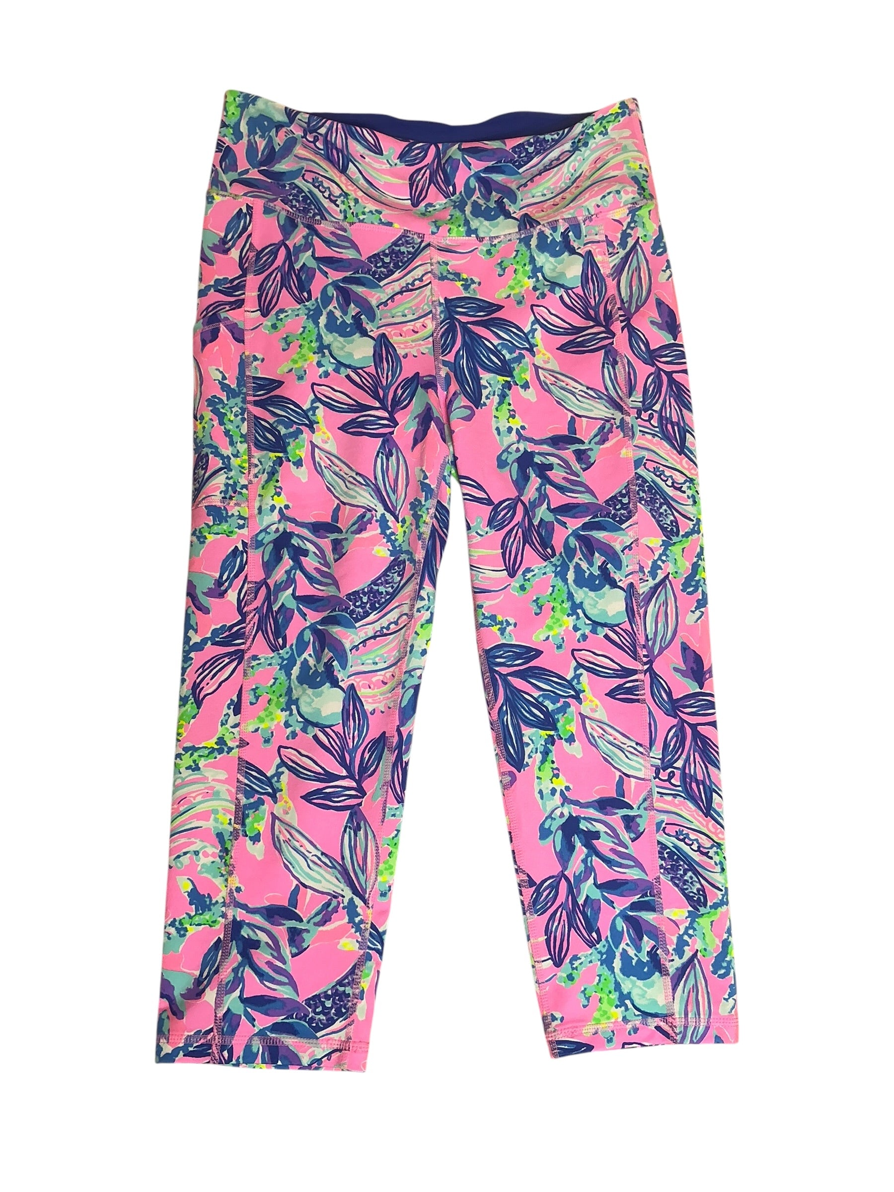 Lilly Pulitzer Luxletic Weekender High Rise Crop Legging Just A Lil Jelly - Size L