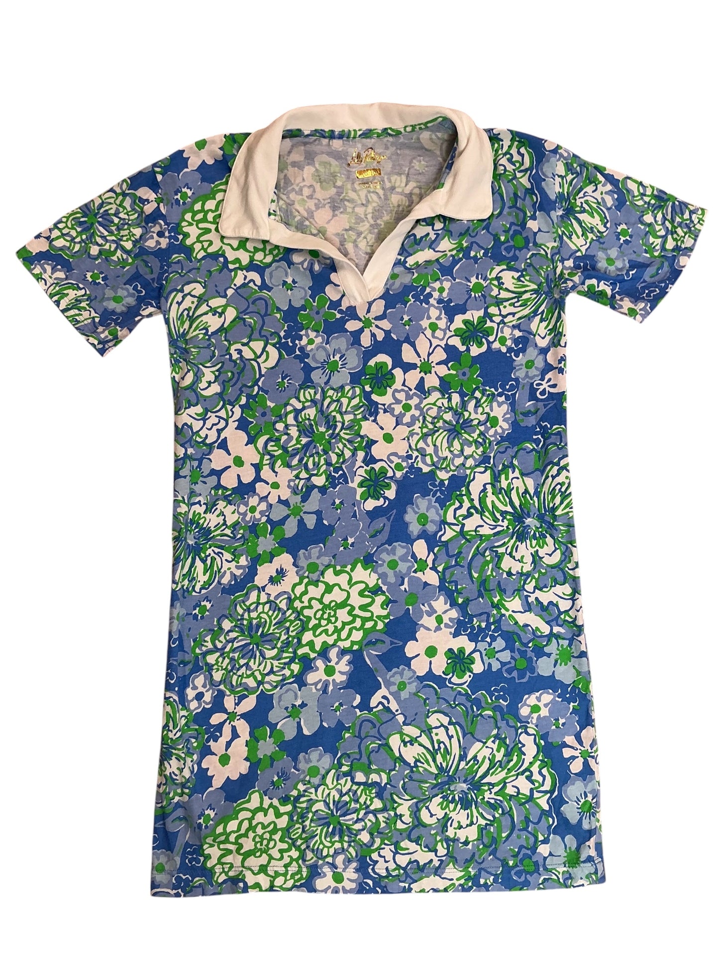 Lilly Pulitzer Kids Girls Mini Martina Polo Dress Lovely Lilly - Size L 8-10