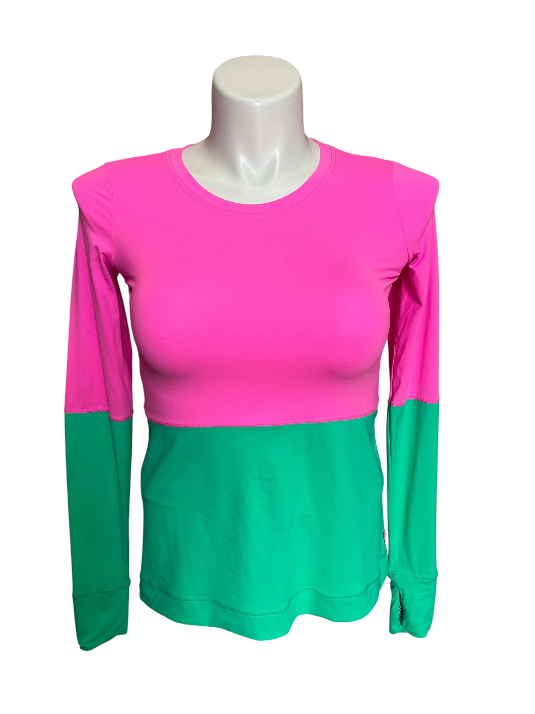 Lilly Pulitzer Luxletic Renay Sunguard Pink Isle X Minty Fresh - Size S