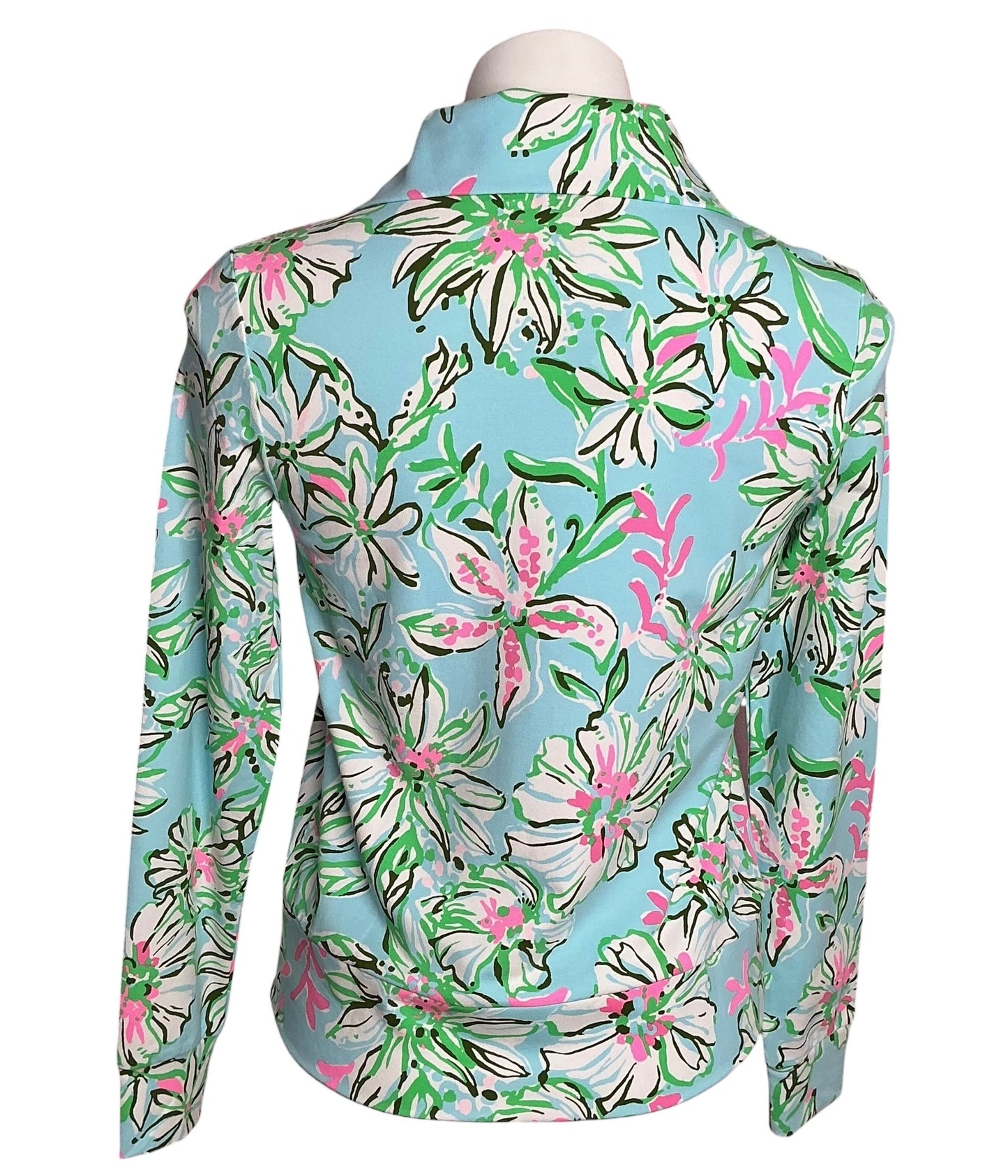 Lilly Pulitzer NWT Eleni UPF 50+ Pullover Multi Sun Of A Bun - Size XXS
