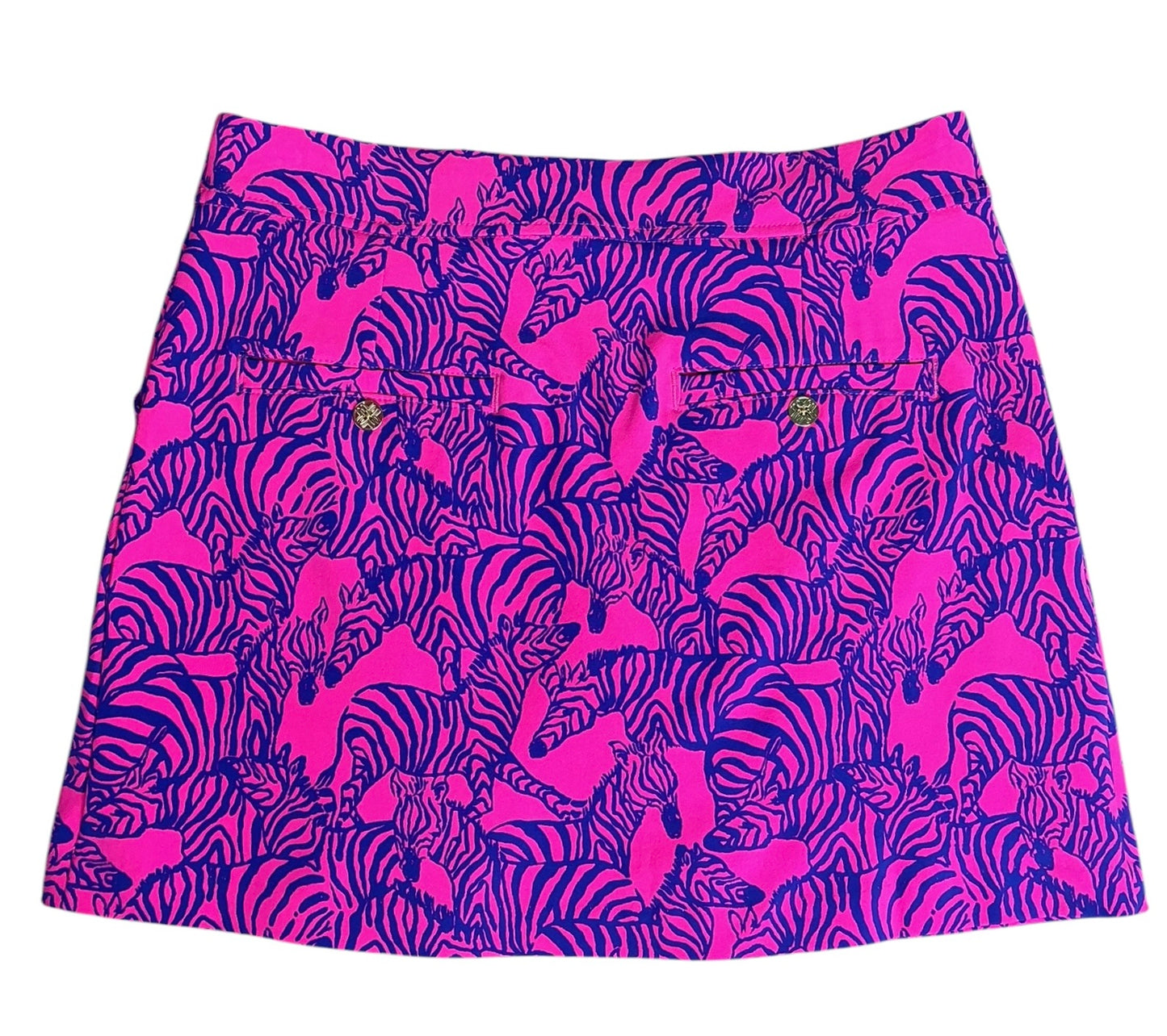 Lilly Pulitzer Luxletic Kimika Skort Passion Fruit Pink Lil Wild Nights - Size 6