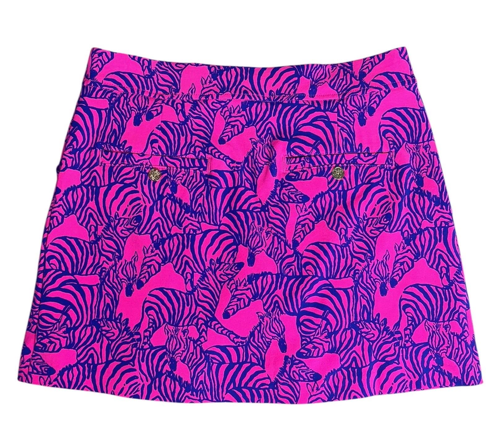 Lilly Pulitzer Luxletic Kimika Skort Passion Fruit Pink Lil Wild Nights - Size 6