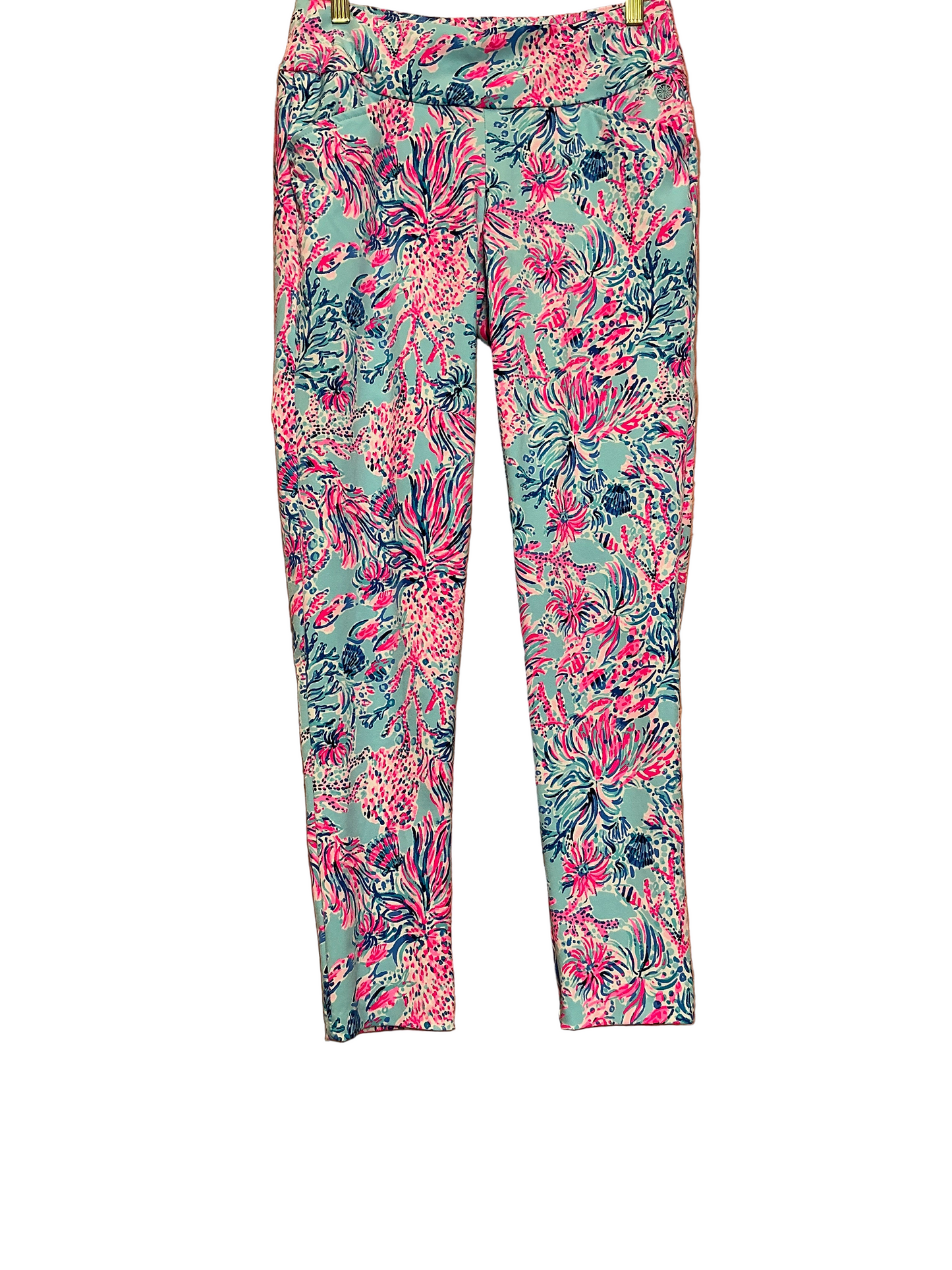 Lilly Pulitzer Corso Pant UPF 50+ Seekj And Sea Print - Size 2