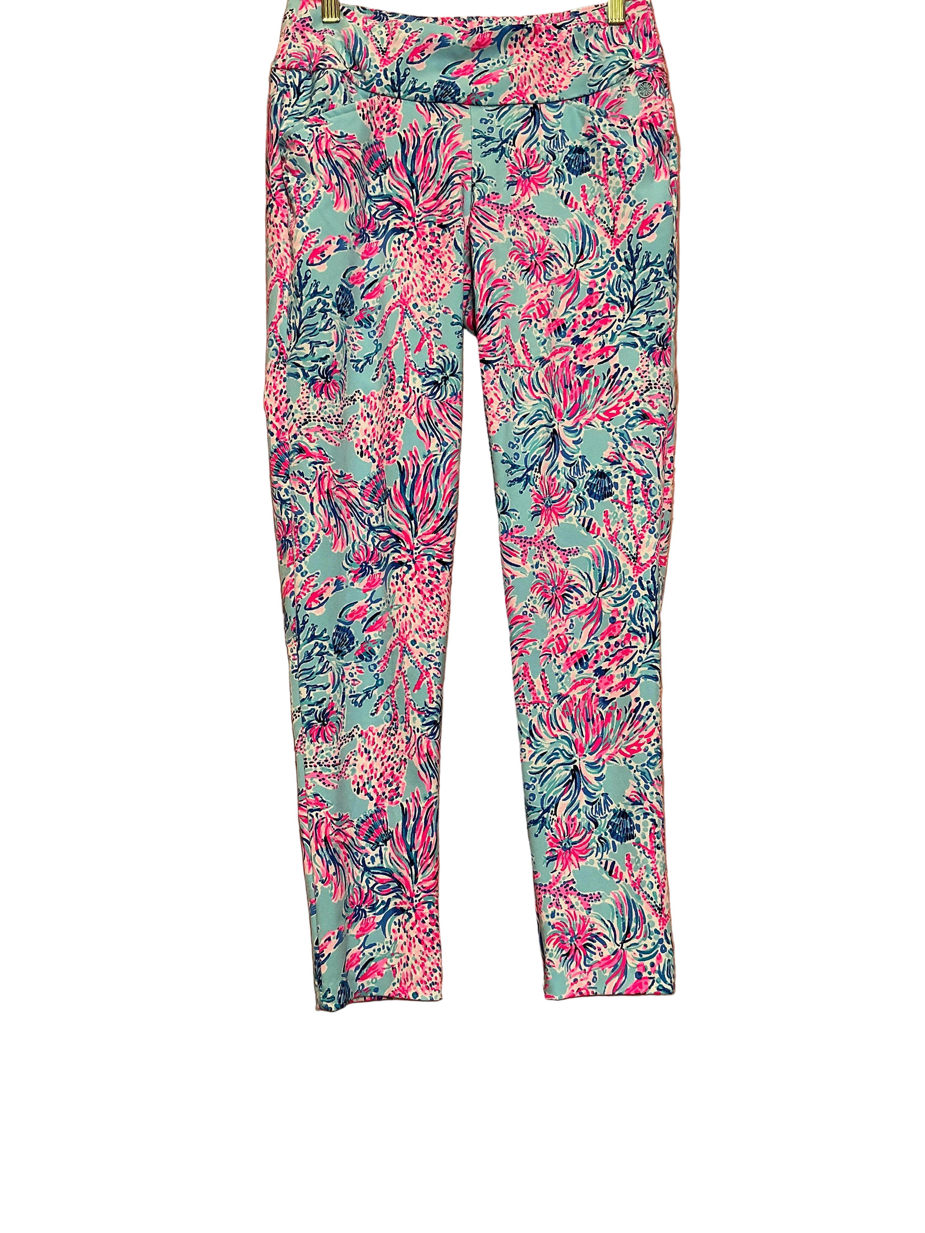Lilly Pulitzer Corso Pant UPF 50+ Seekj And Sea Print - Size 2