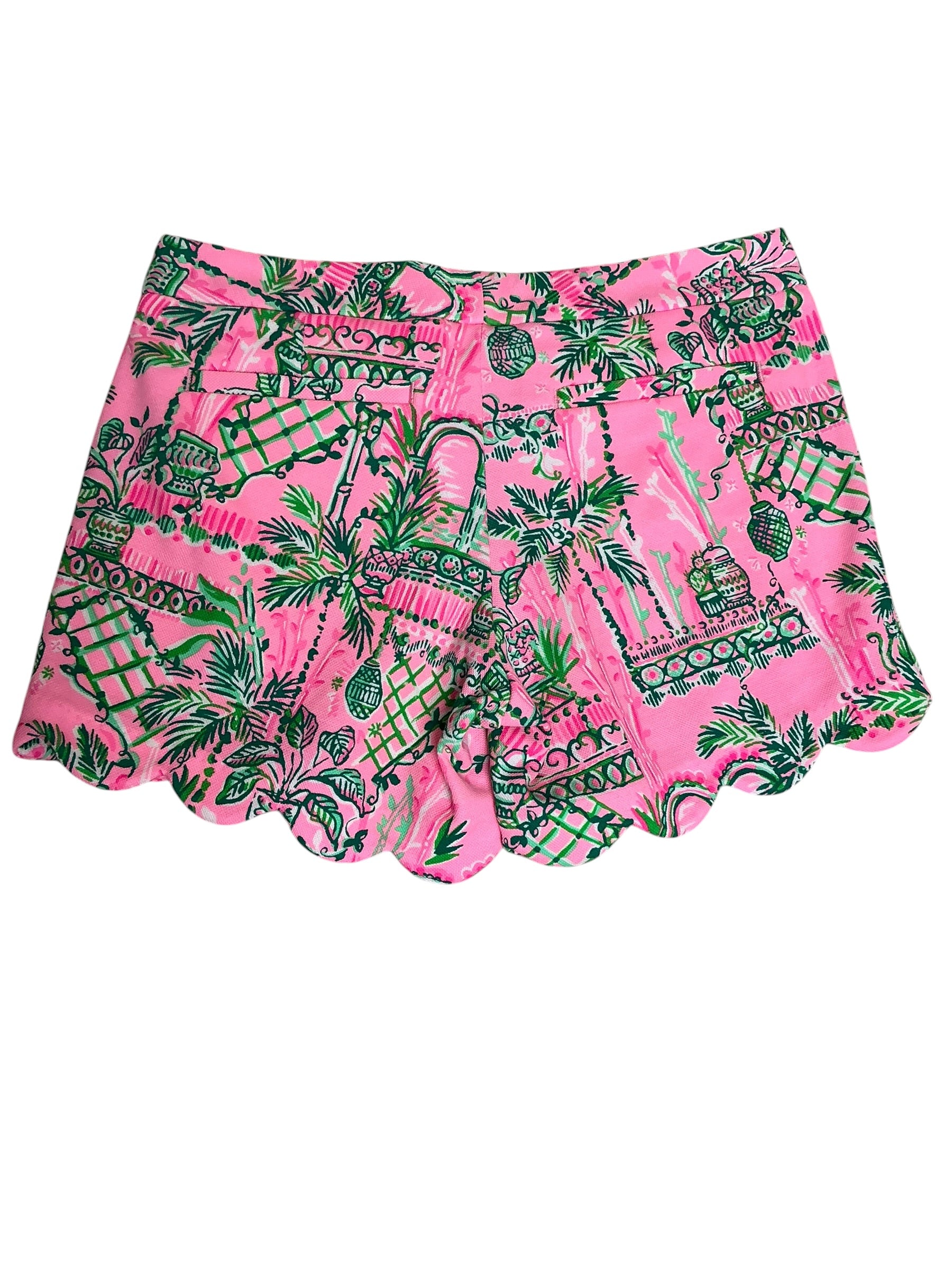 Lilly Pulitzer Buttercup Scalloped Hem Shorts Mandevilla Baby - Size 2