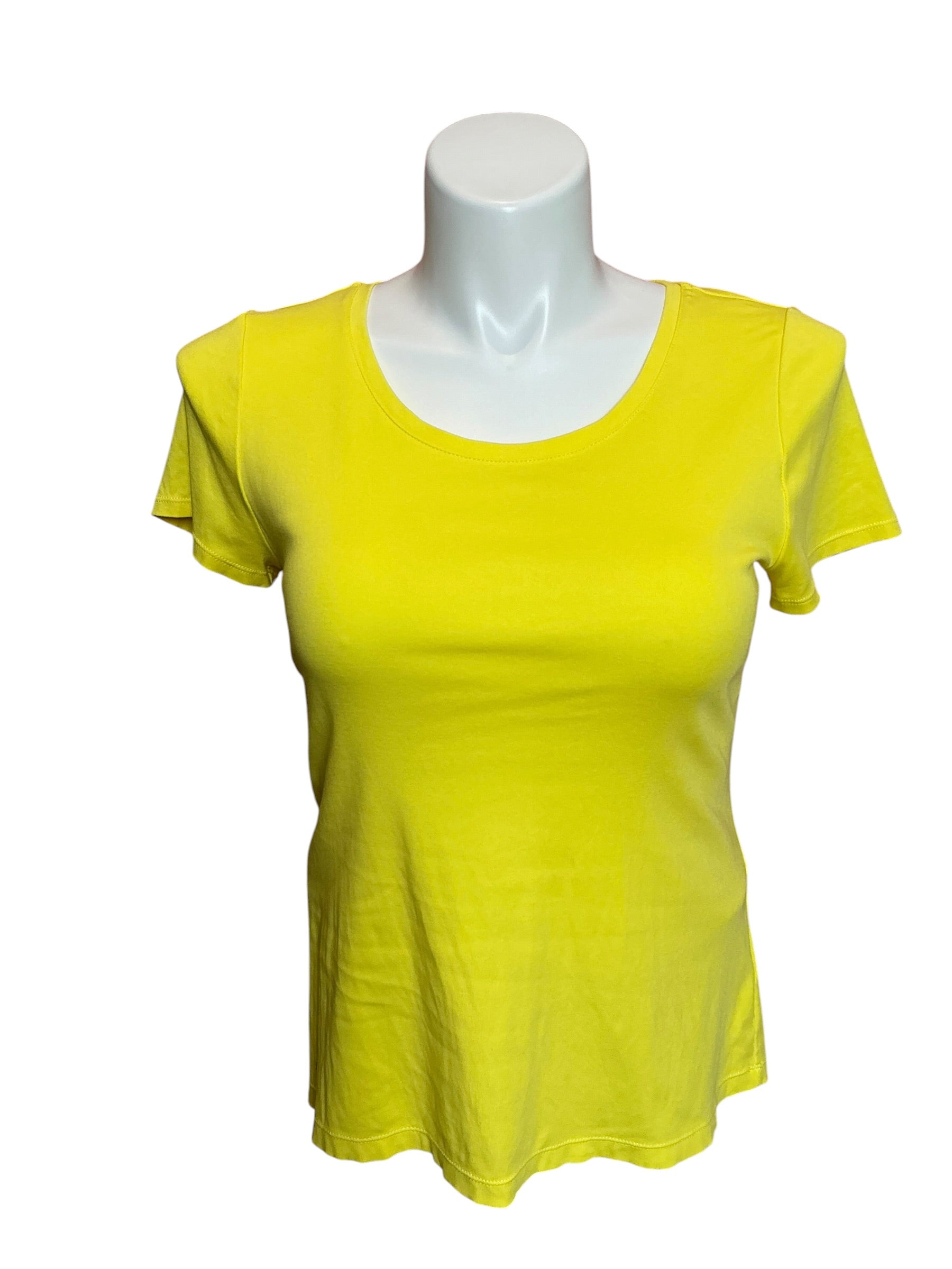 Lilly Pulitzer Etta Scoop Neck Top Estelle Yellow - Size L