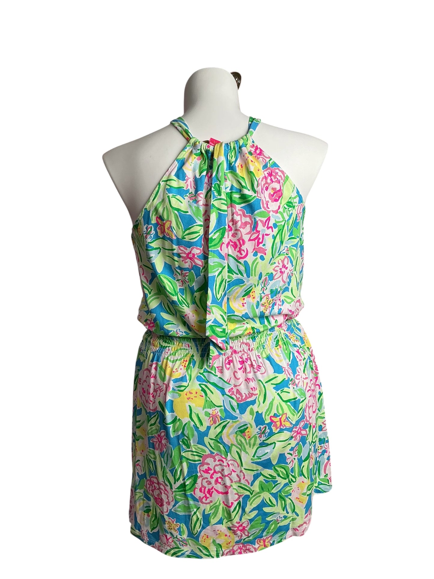 Lilly Pulitzer- Shirelle Skirted Romper Multi Grove Garden Size M
