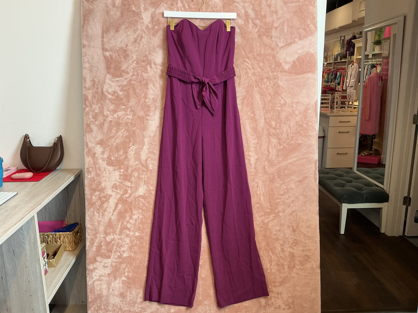 Lilly Pulitzer Rosalie Strapless Jump Amarena Cherry - Size 4