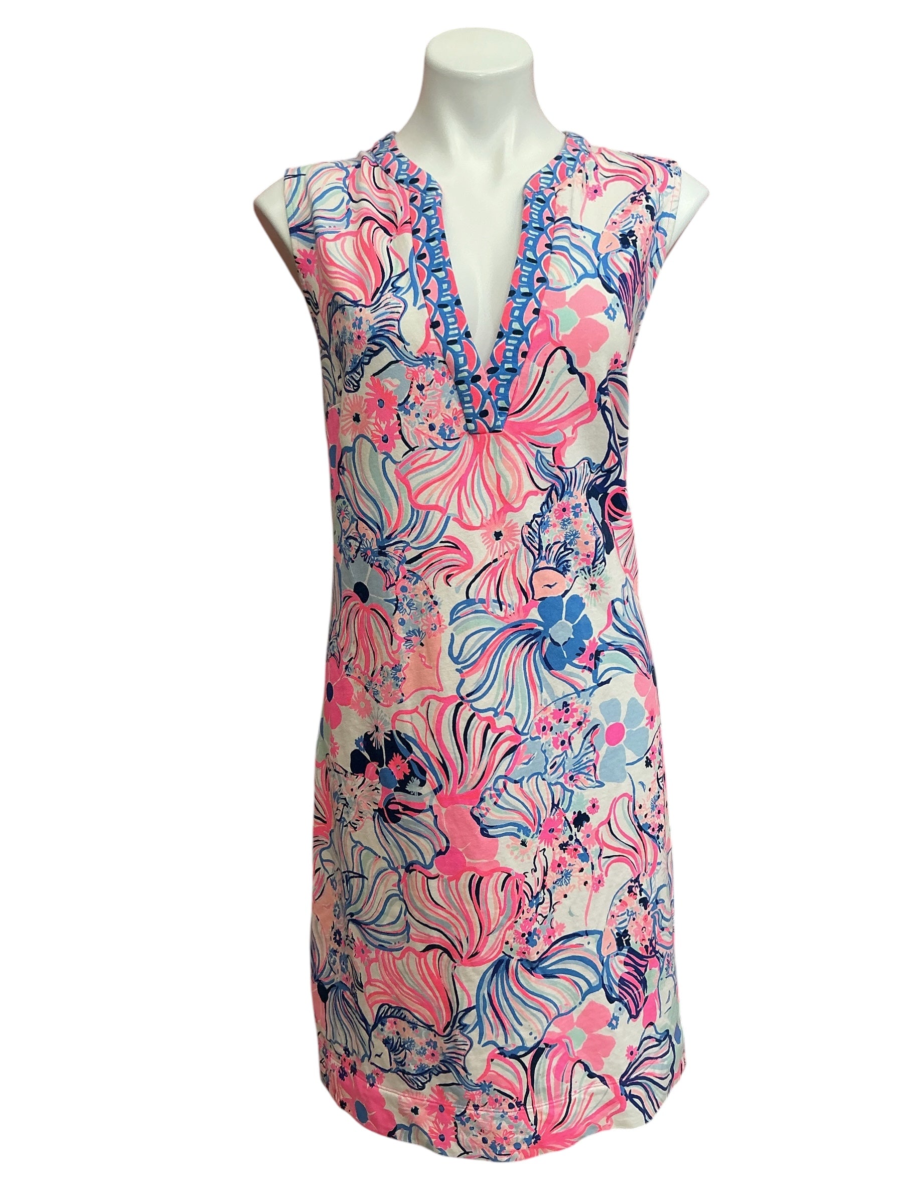 Lilly Pulitzer Camari Shift Dress Prosecco Pink Make A Splash - Size XL