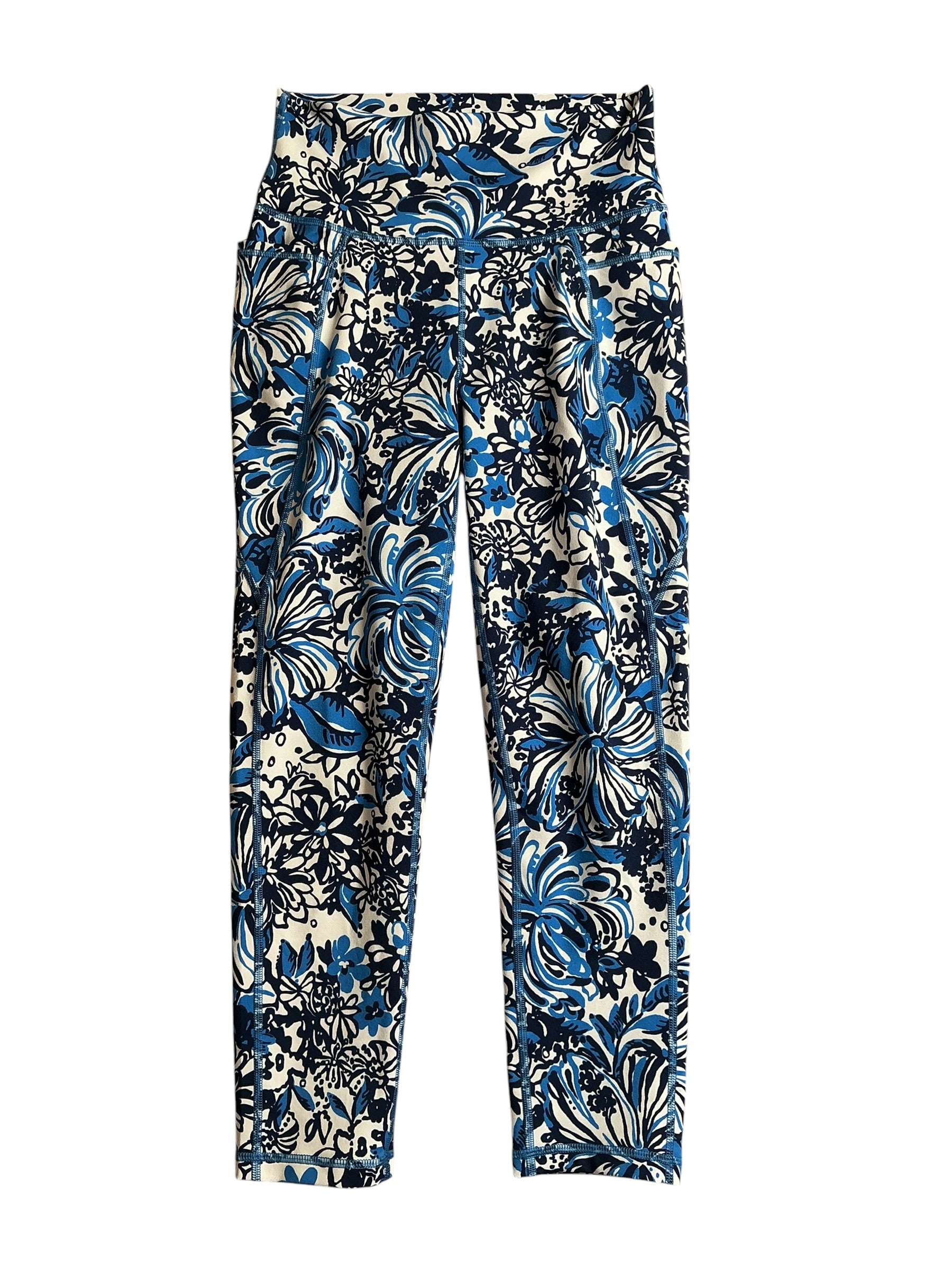 Lilly Pulitzer South Beach High Rise Midi UPF 50+ - Low Tide Navy Pandarama - Size M