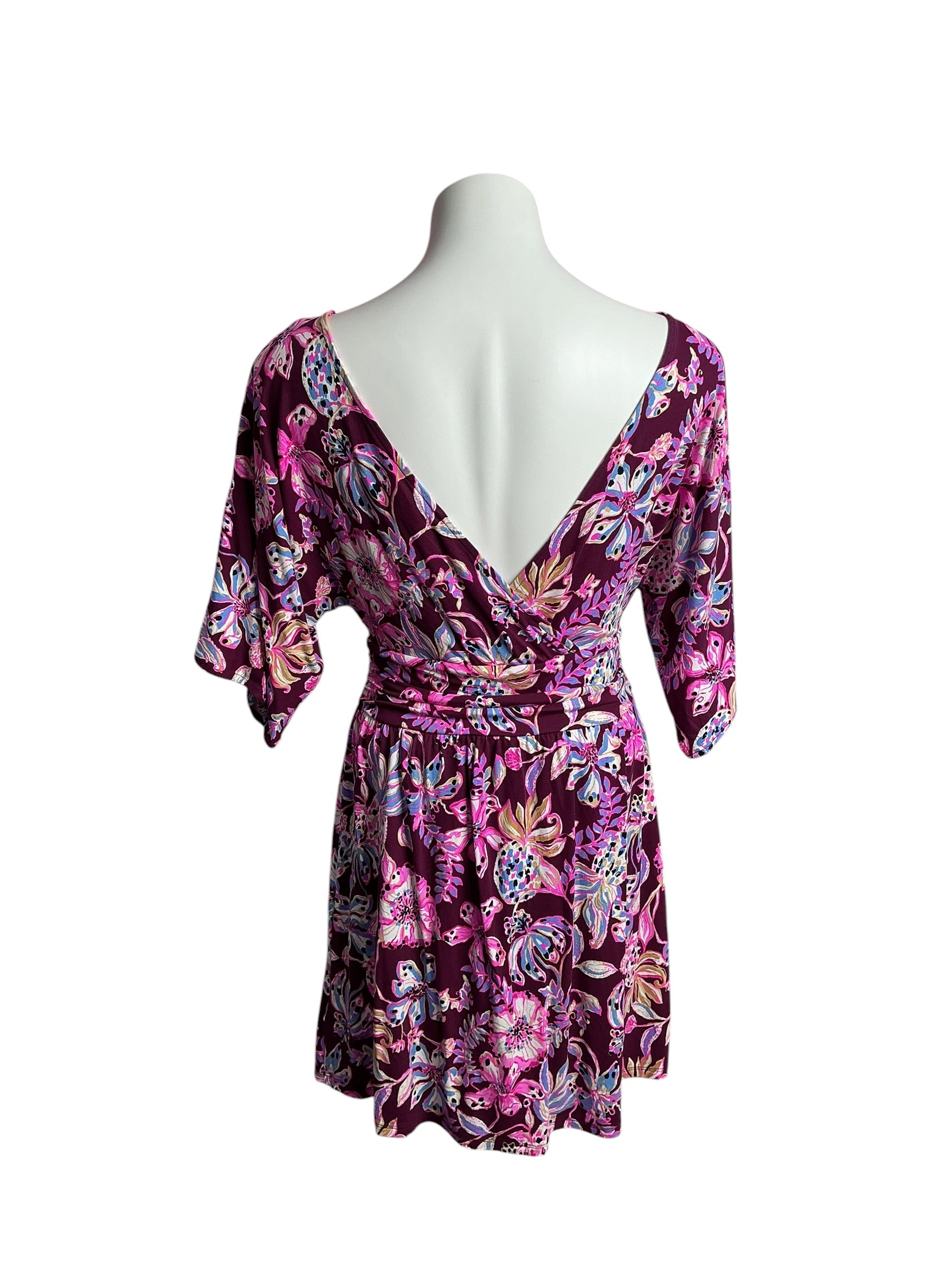 Lilly Pulitzer- Parigi Boat Neck Romper Amerena Cherry Tropical With A Twist Size S