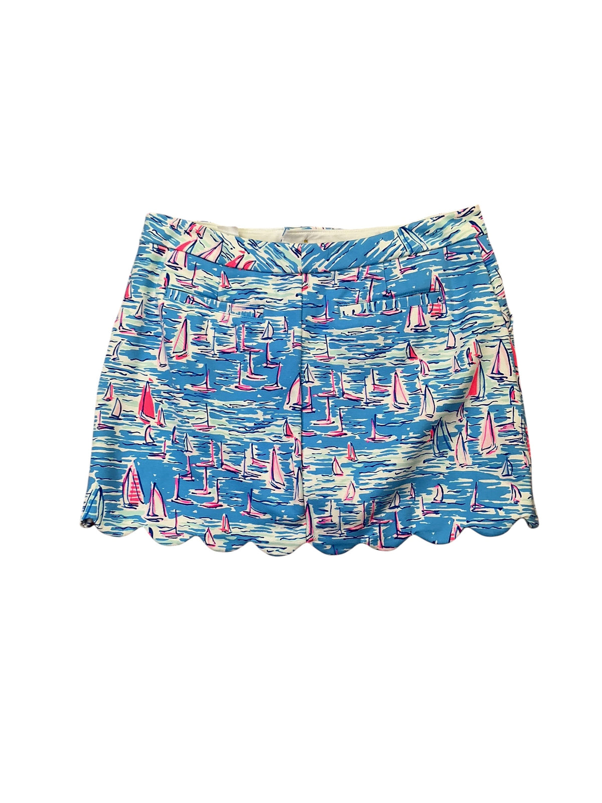 Lilly Pulitzer Colette Knit Skort Zanzibar Blue Boatylicious - Size 6