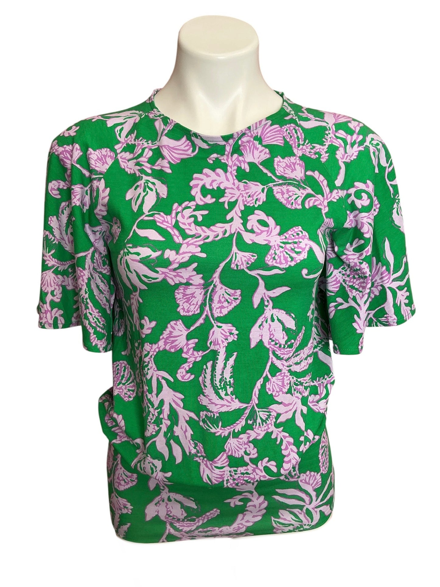 Lilly Pulitzer NWT Albins Knit Top Brazilian Green Salty Sandbar - Size XXS