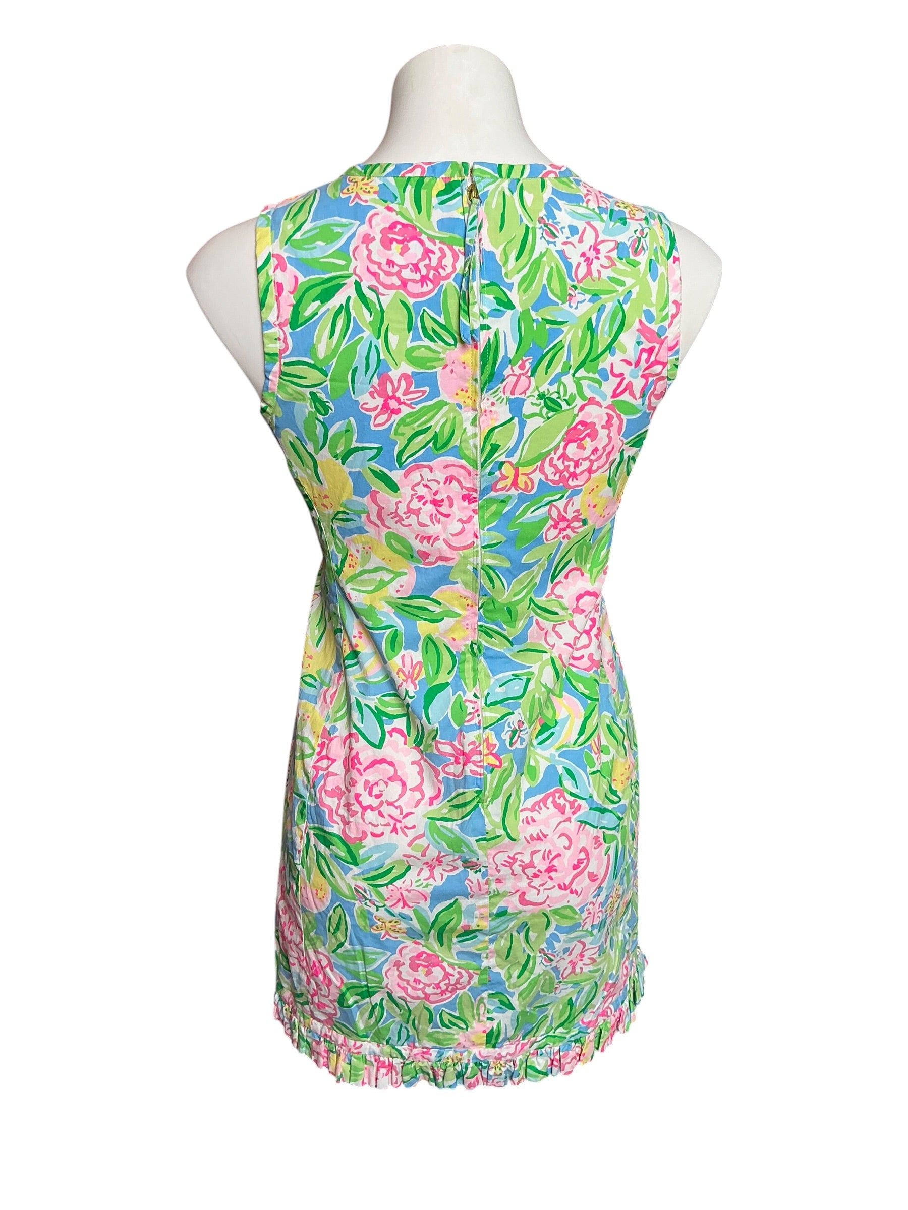 Lilly Pulitzer Poppy Stretch Cotton Shift Multi Grove Garden - Size 00