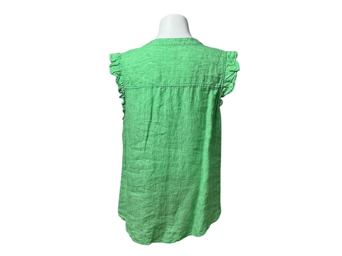 Lilly Pulitzer Briette Button Down Top Grecko Green - Size XL