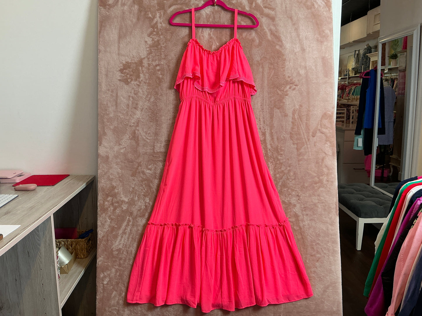 Lilly Pulitzer NWT - Adia Maxi Dress - Love Potion Pink - Size XL