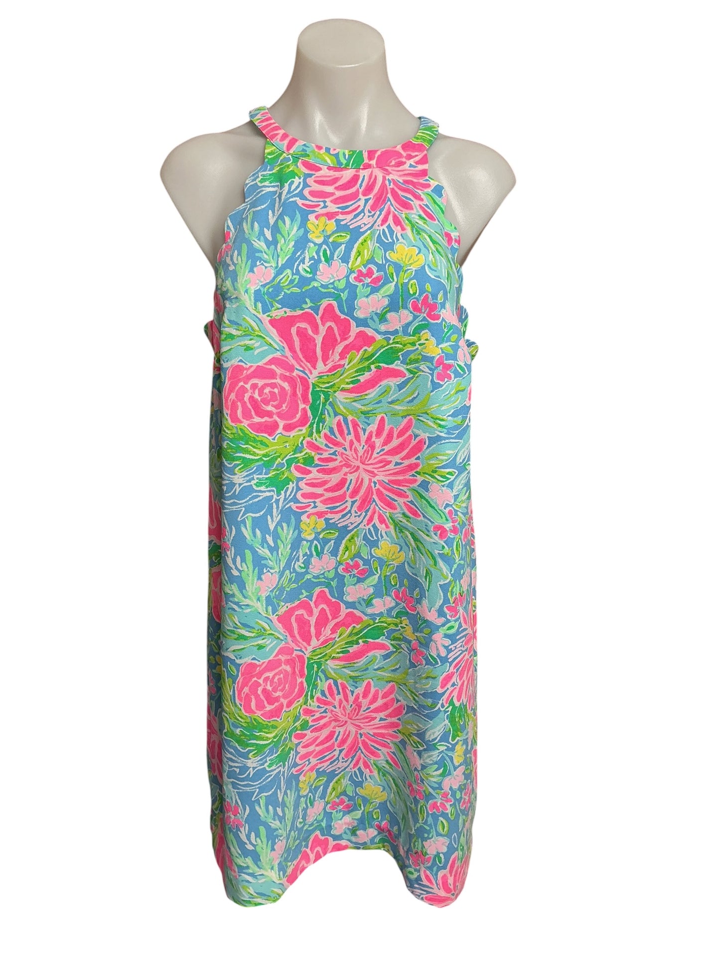 Lilly Pulitzer NWT Tabby Shift Dress Zanzibar Blue Blue Bunny Business - Size M