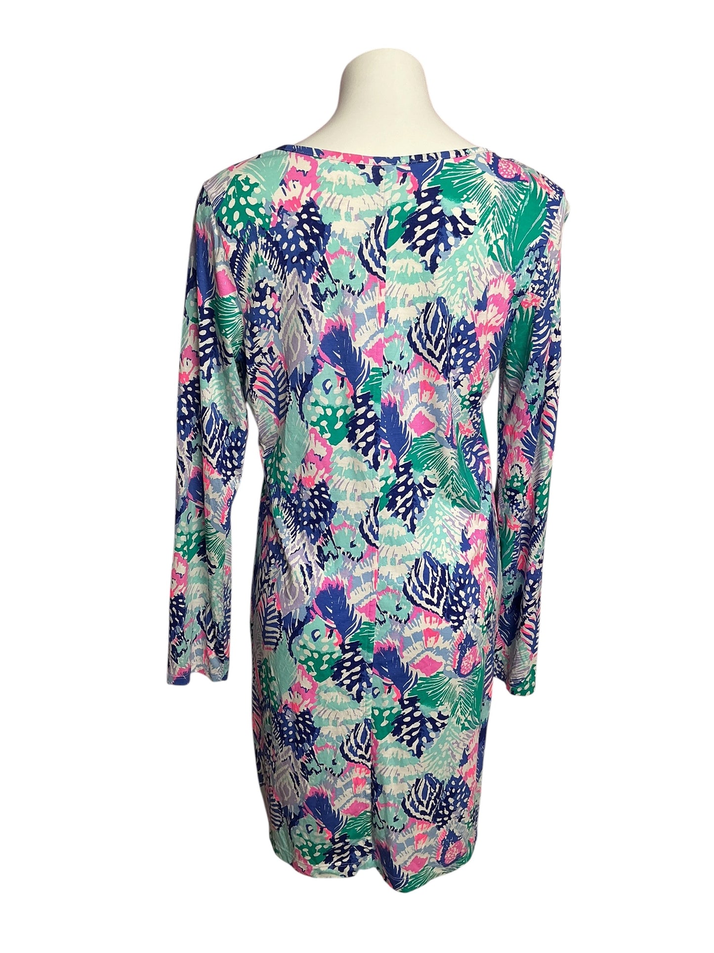 Lilly Pulitzer Beacon Dress Multi Quill Out Reduced- Size L
