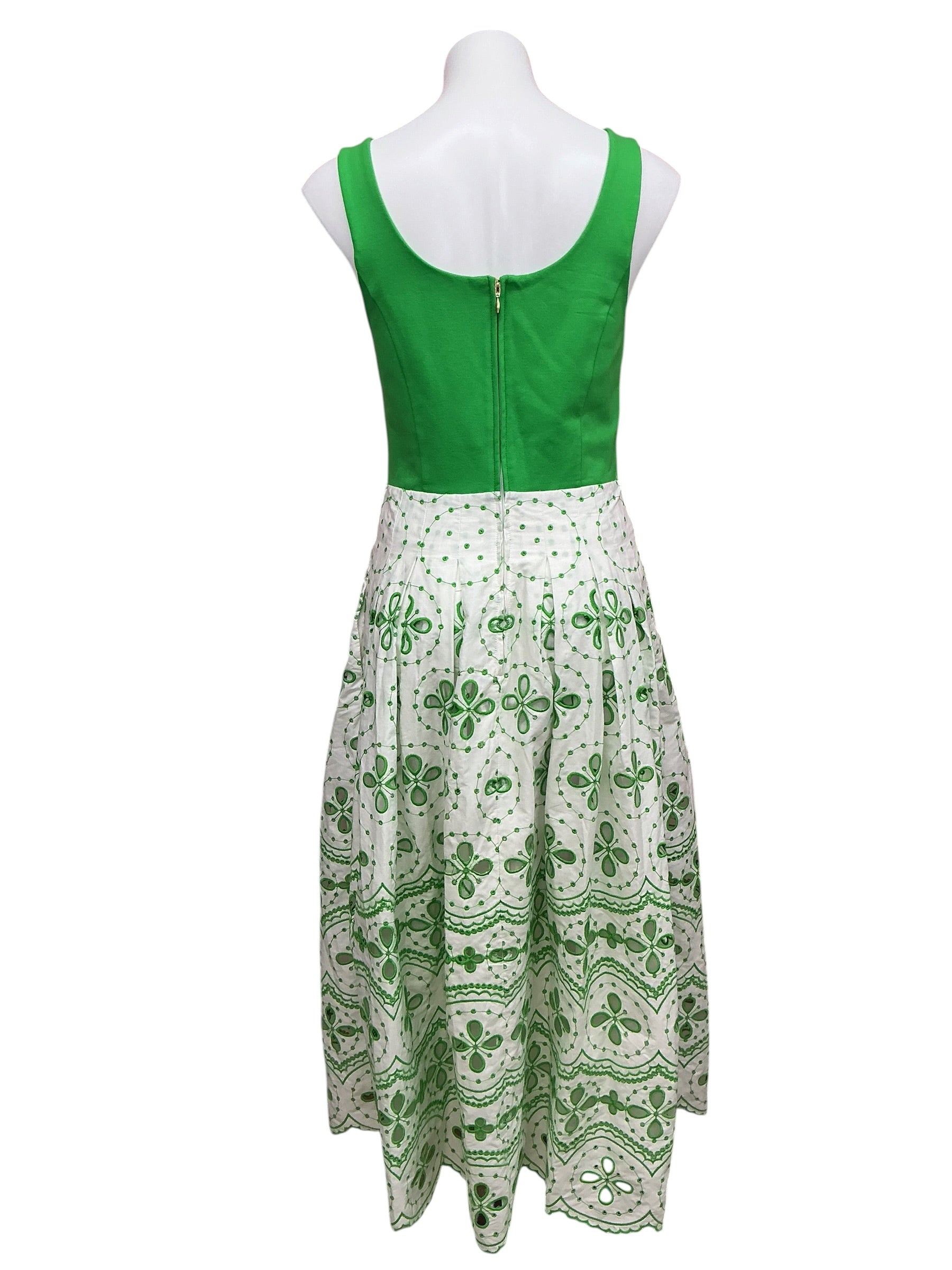 Lilly Pulitzer NWT Lissette Midi Dress Putting Green Spring Showers Eyelet - Size 8