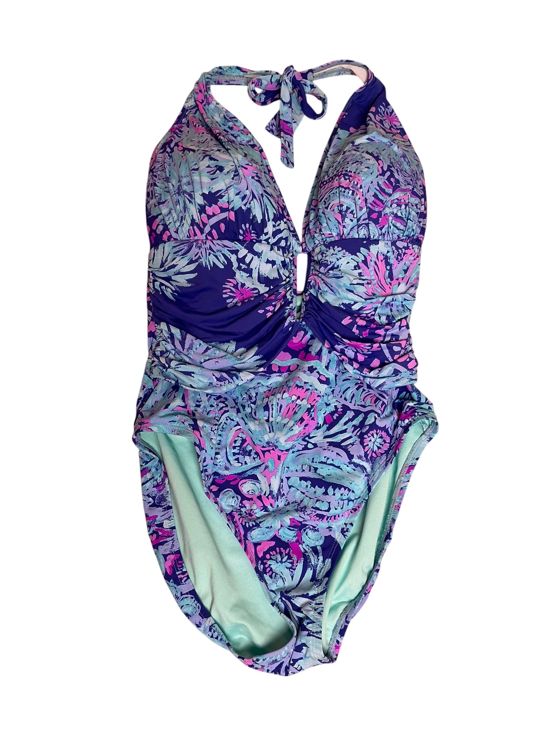 Lilly Pulitzer Lanai Halter One-Piece Swimsuit Gypsea Girl - Size 12