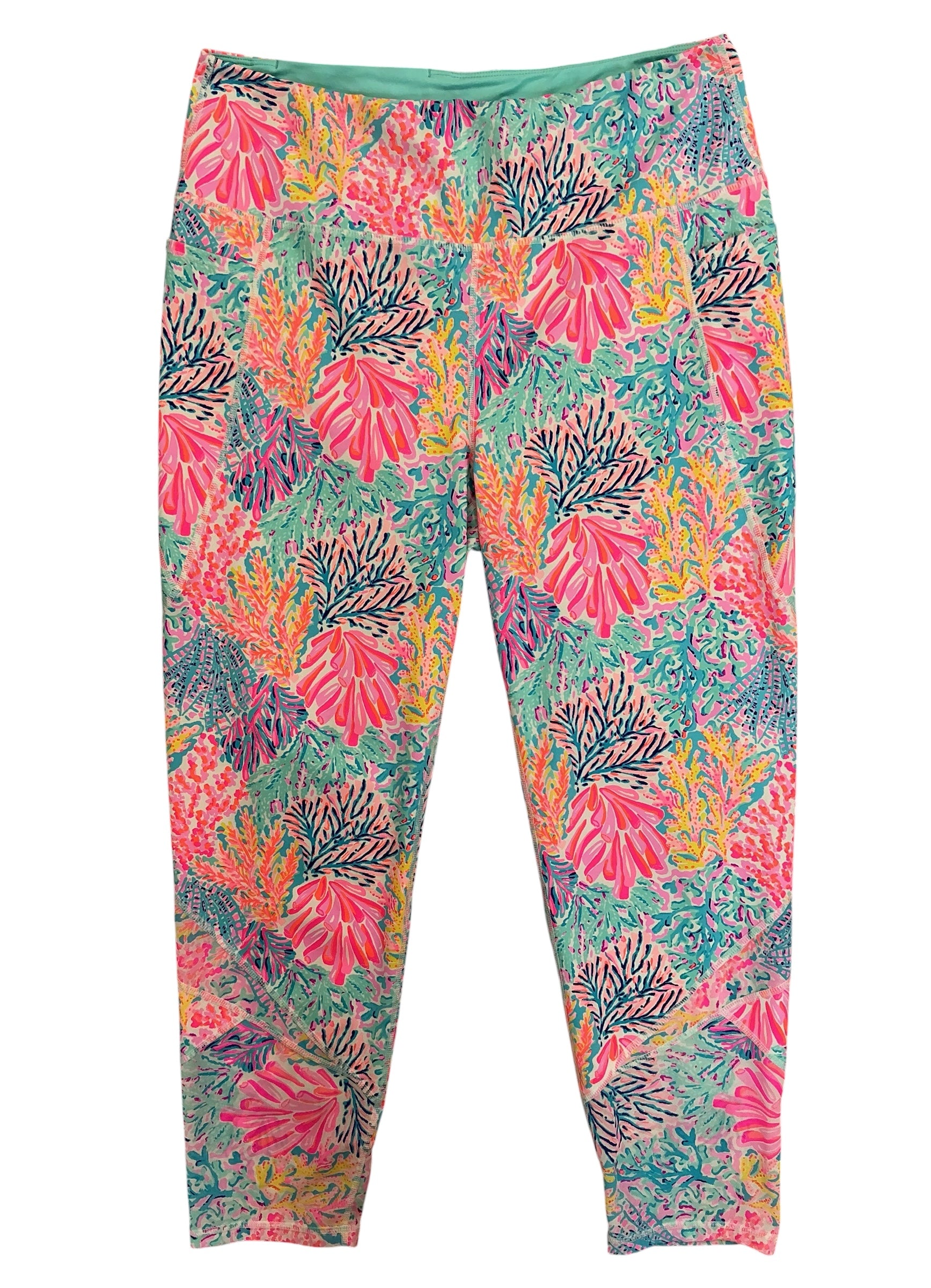 Lilly Pulitzer Weekender High Rise Pants Multi Splashdance - Size XL