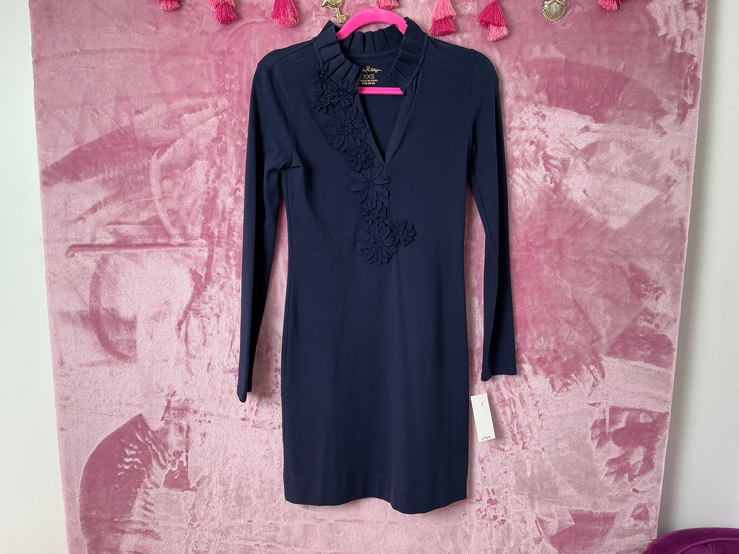 Lilly Pulitzer Clary Polo Dress - True Navy - Size XXS