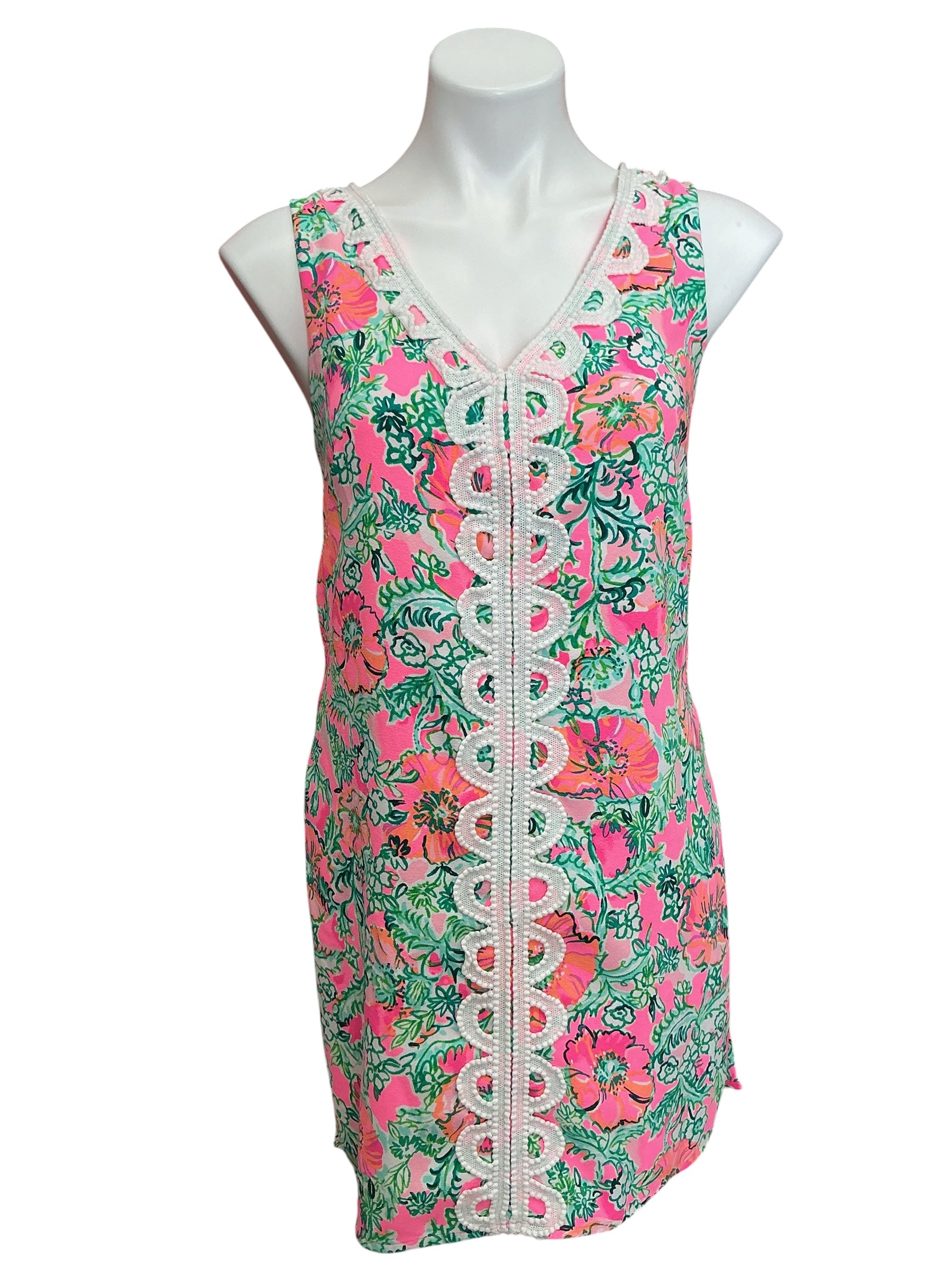 Lilly Pulitzer Ronnie Romper Mandevilla Baby Fins And Flippers Engineered - Size 8