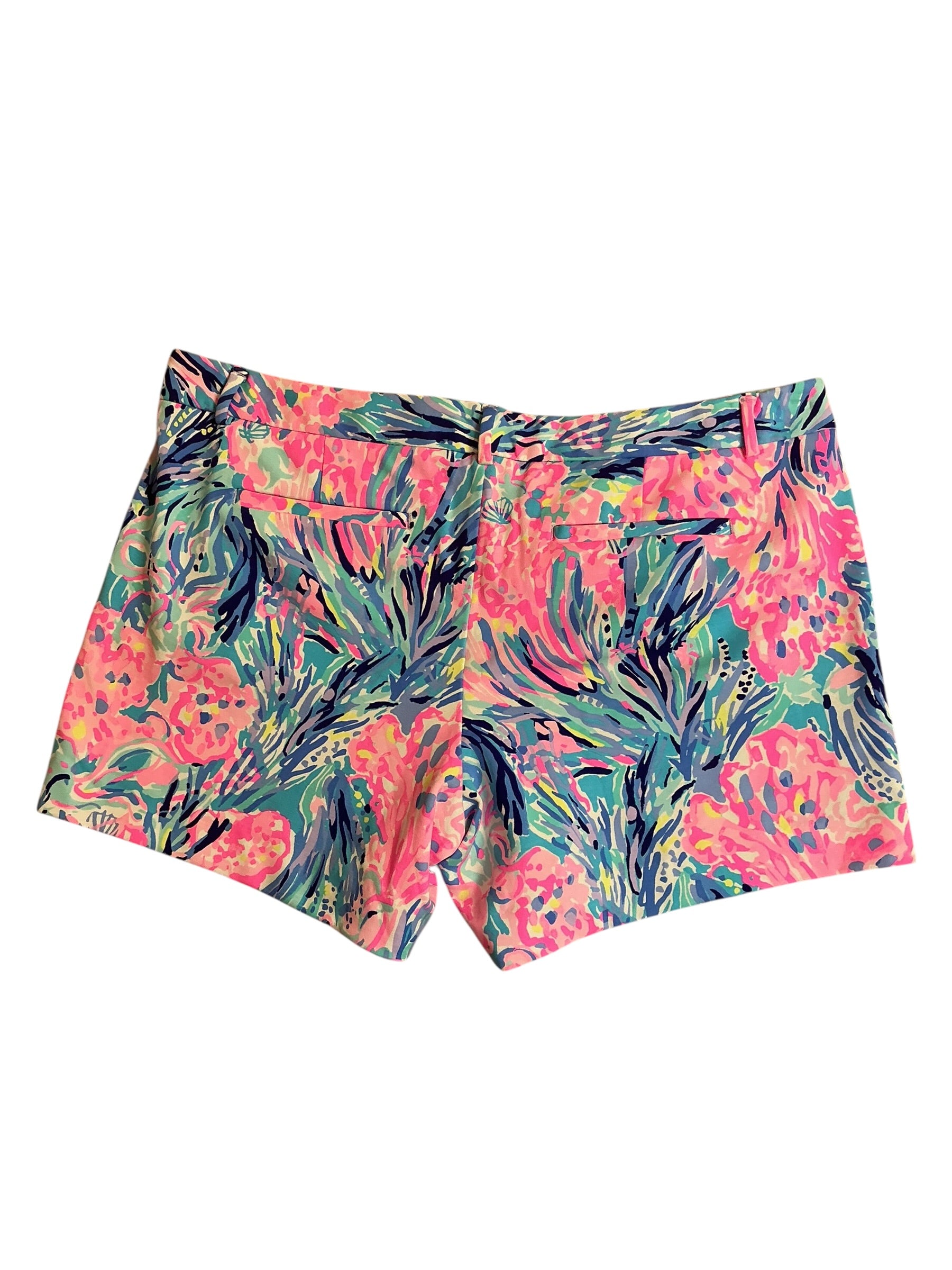 Lilly Pulitzer NWT Callahan Knit Short Periwinkle Purple Fan Sea Pants - Size 16