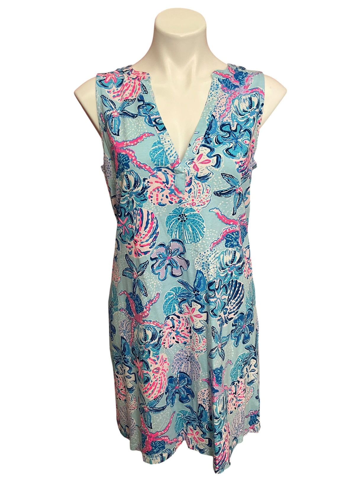 Lilly Pulitzer Dev Dress Multi Bahamas Beachcomber - Size M