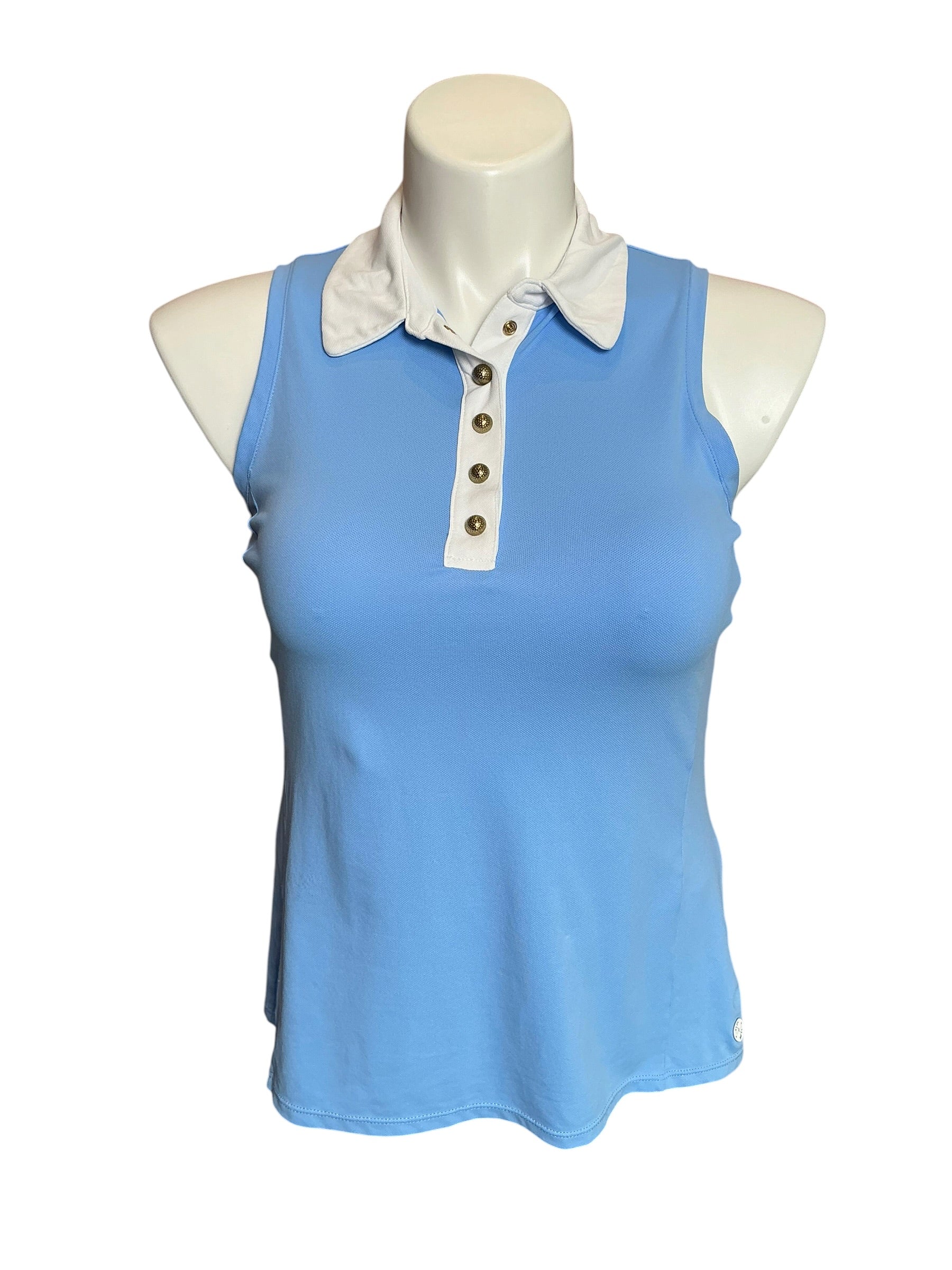 Lilly Pulitzer Luxletic Imara Polo Peri Blue - Size S