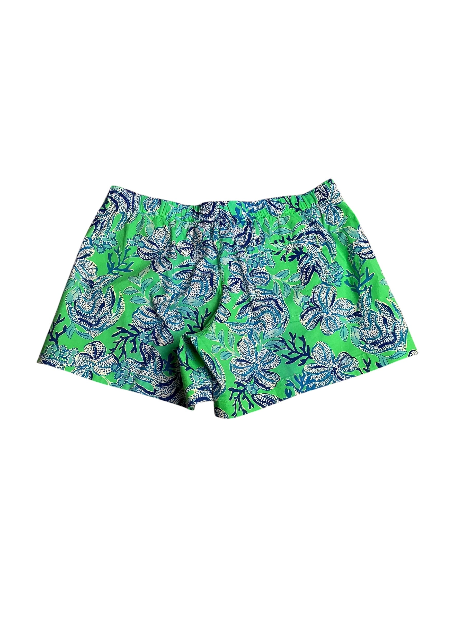 Lilly Pulitzer- Ocean View Short Cabana Green Keepin’ It Reel Size S
