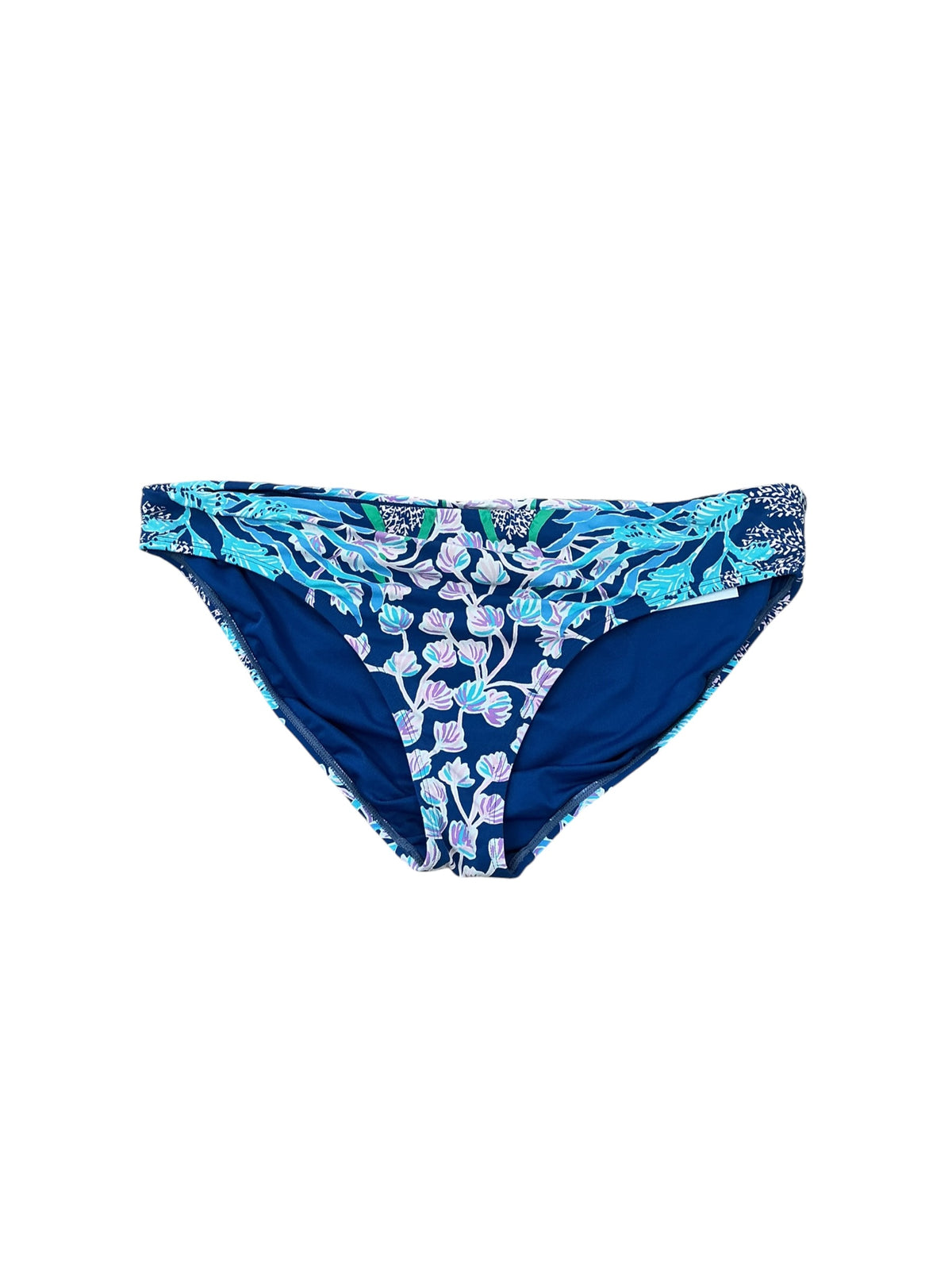 Lilly Pulitzer Betie Bikini Bottom Secret Escape Barton Blue- Size 16