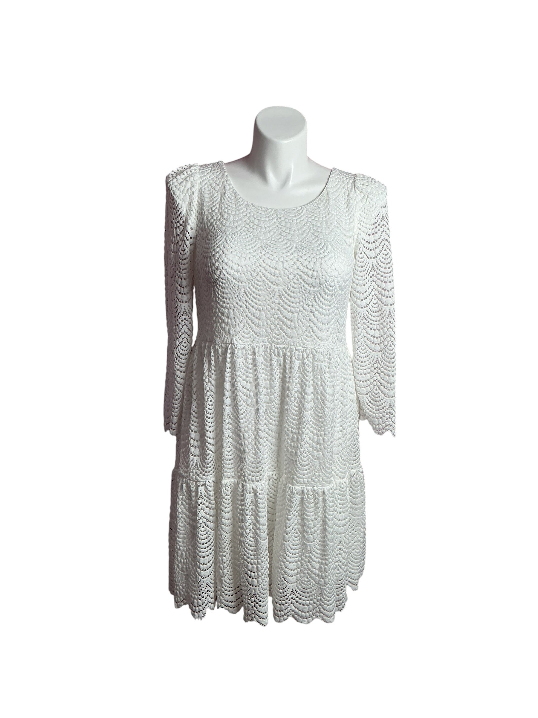 Lilly Pulitzer- NWT Geanna Dress Resort White Scalloped Shell Lace Size M