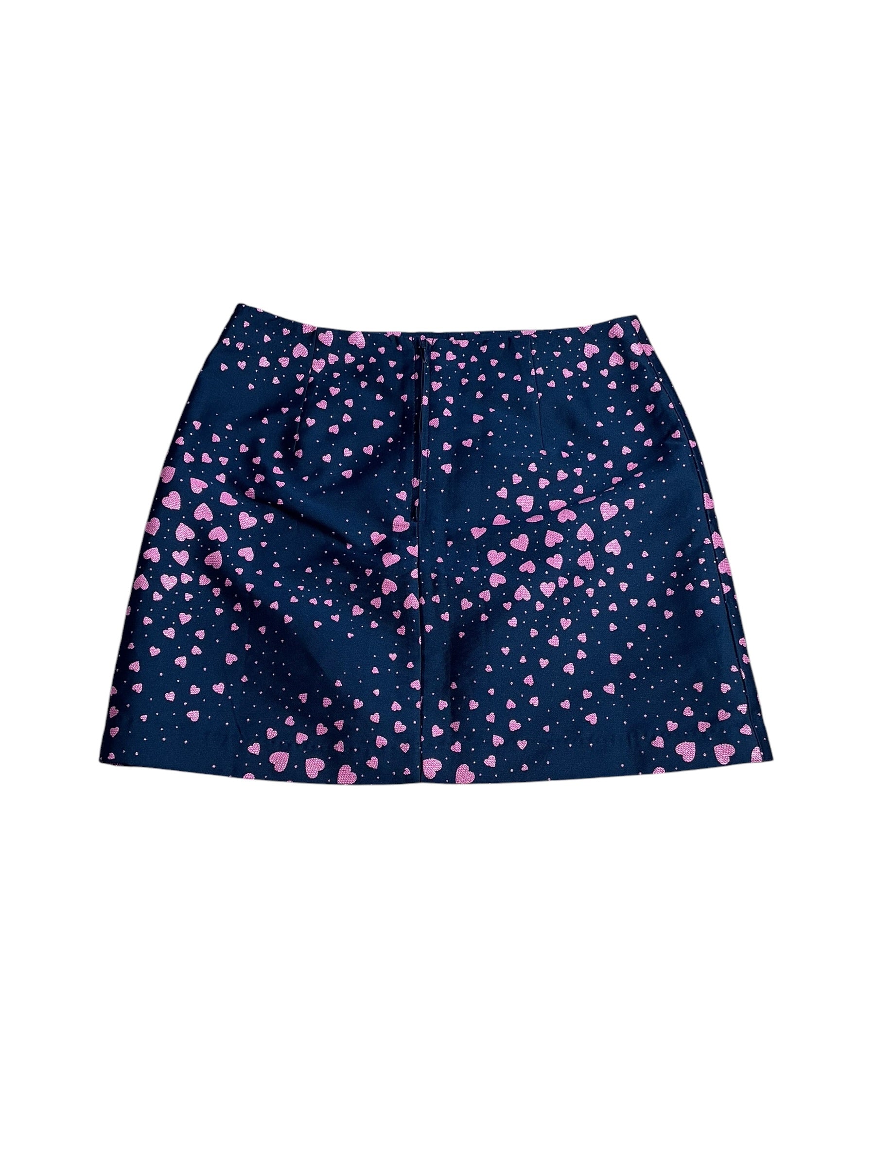 Lilly Pulitzer- Adler Skirt True Navy Heart Jacquard Size 12