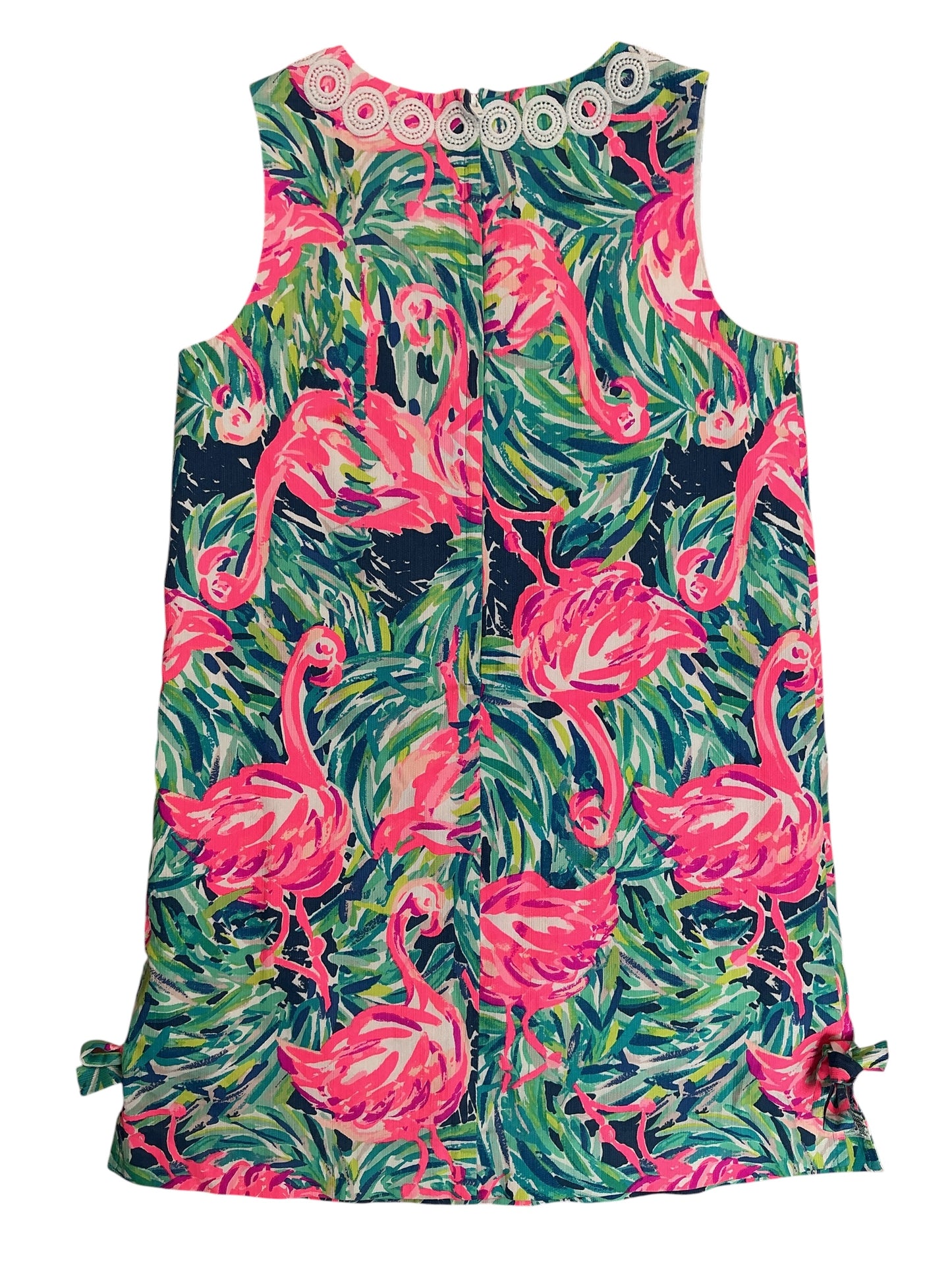 Lilly Pulitzer Kids Girls Little Lilly Classic Shift Dress Flamenco Beach - Size 10