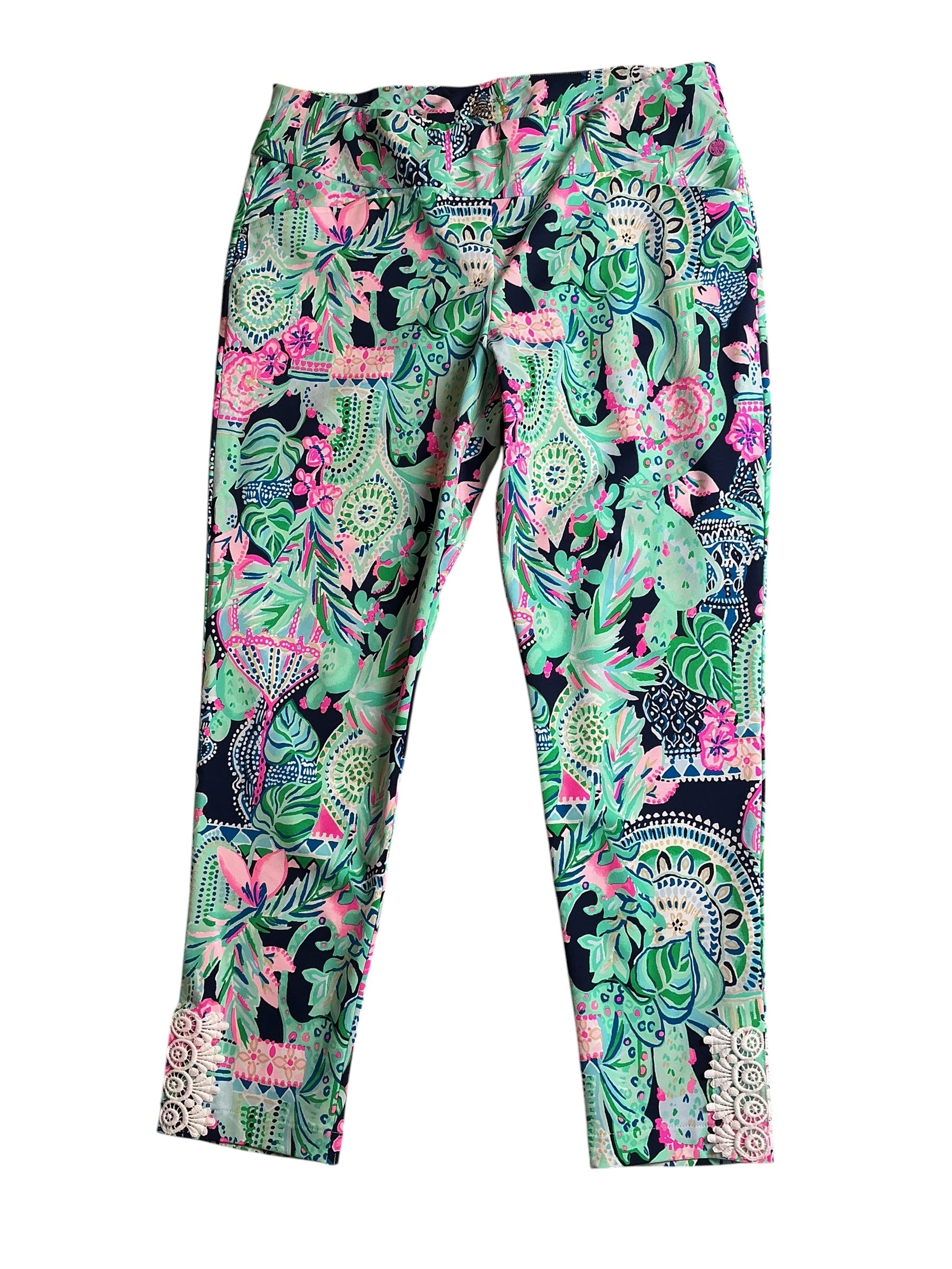 Lilly Pulitzer NWT Corso UPF 50+ Golf Pant - Multi Looking Sharp - Size 16