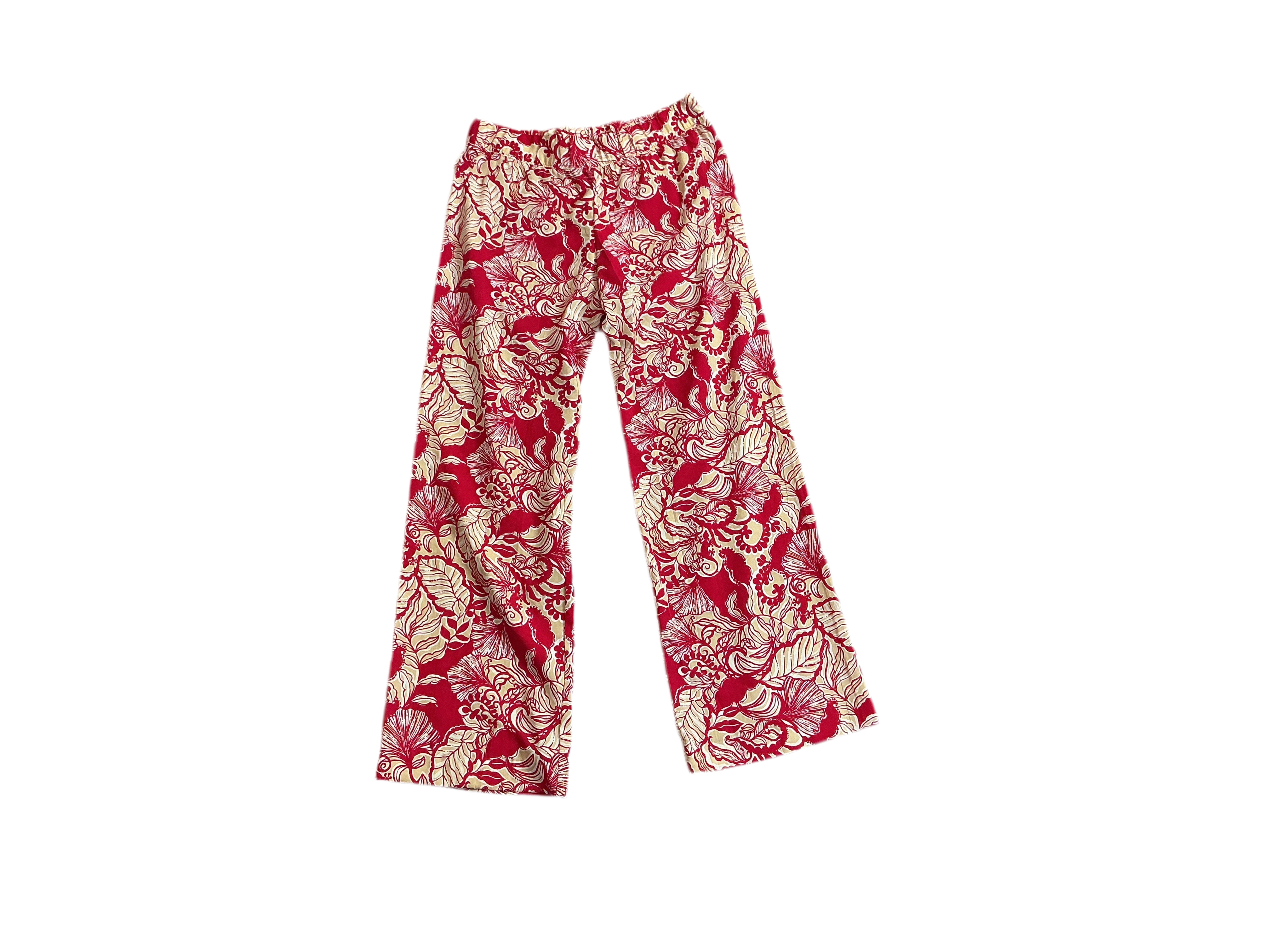 Lilly Pulitzer NWT - Bal Harbour Palazzo - Poinsetta Red Island Vibes - Size M