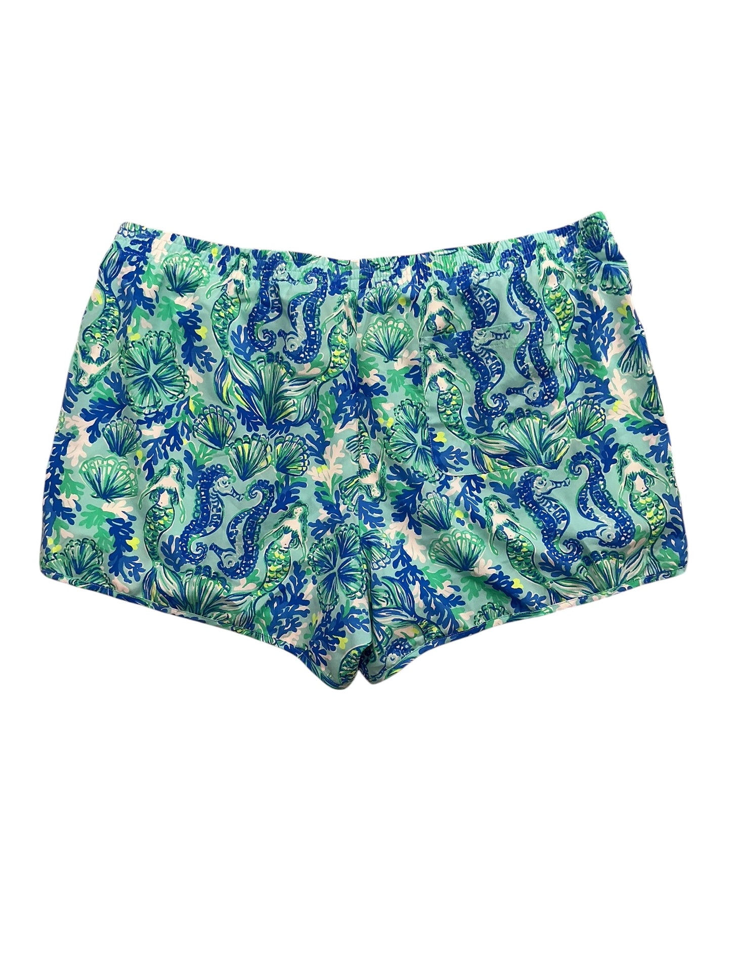 Lilly Pulitzer Luxletic Ocean Trail Shorts Seeing Double - Size XL