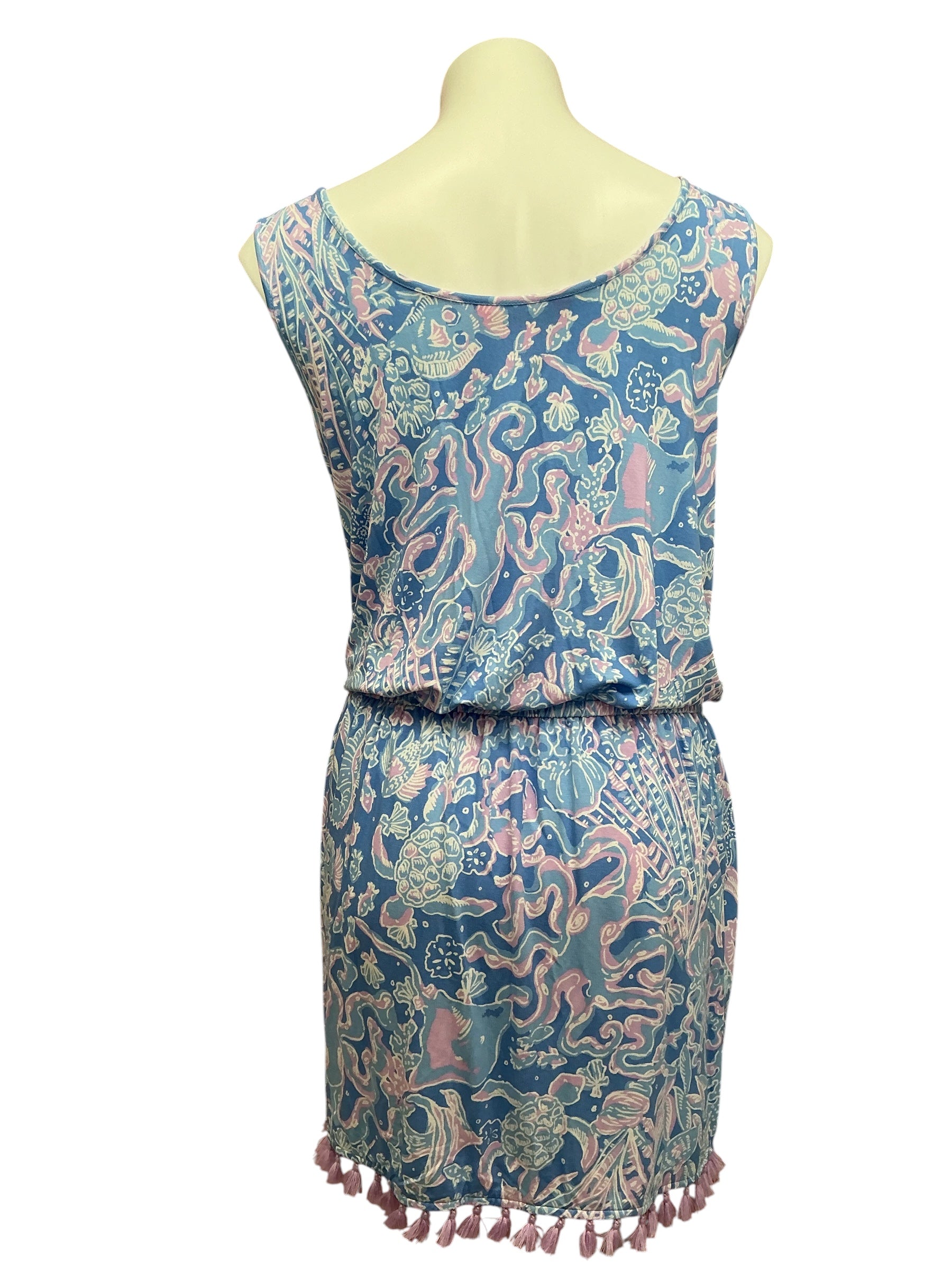 Lilly Pulitzer Jarret Romper Boca Blue Sea What I Sea - Size XL