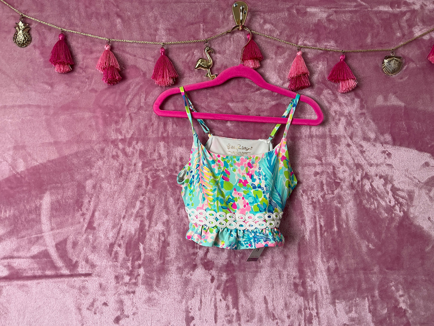 Lilly Pulitzer Kids Bikini Top - Size 14