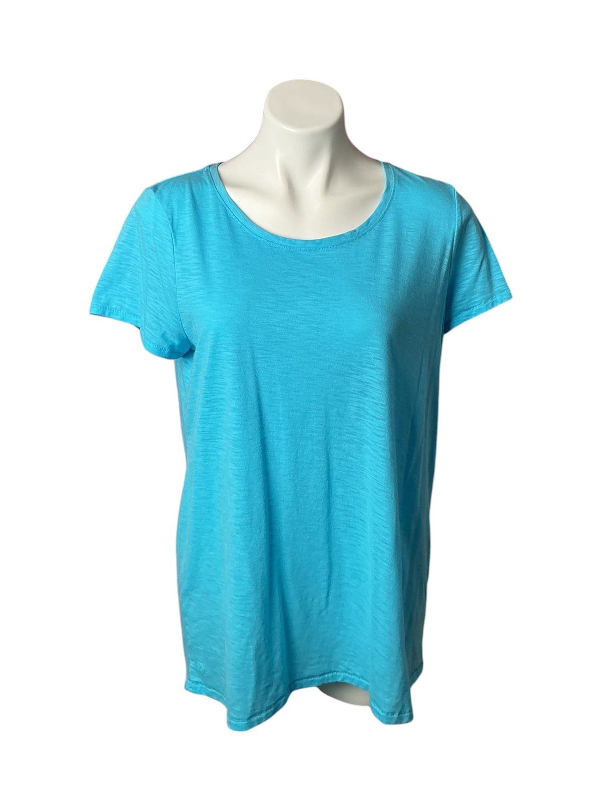 Lilly Pulitzer Etta Scoop Neck Top Turquoise - Size L