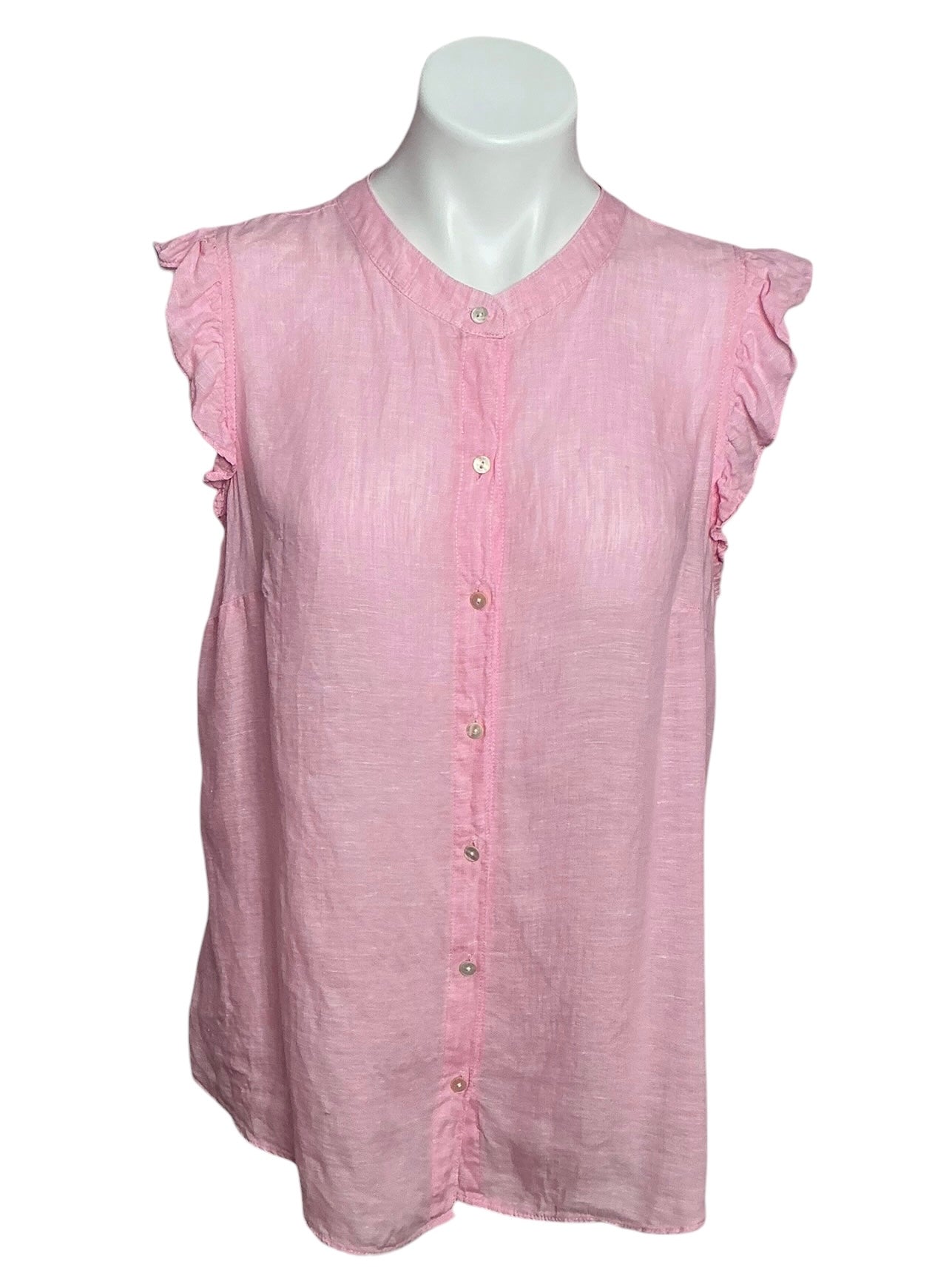 Lilly Pulitzer Briette Button Down Urchin Pink X Resort White - Size L