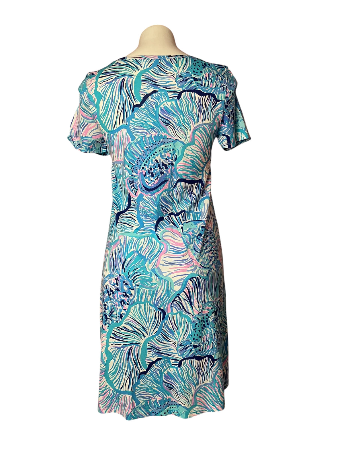 Lilly Pulitzer Cody Short Sleeve Dress Fishful Thinking - Size S