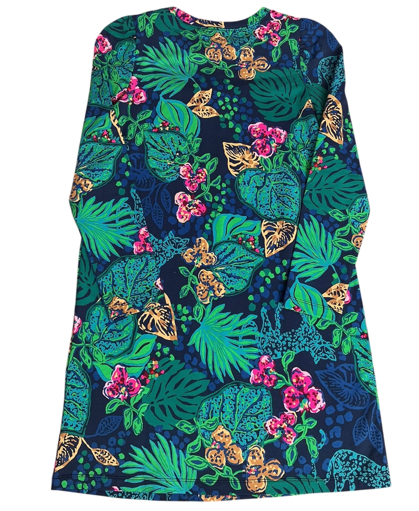 Lilly Pulitzer NWT Girls Mini Jansen Dress Low Tide Navy Life Of The Party - Size XL(12-14)